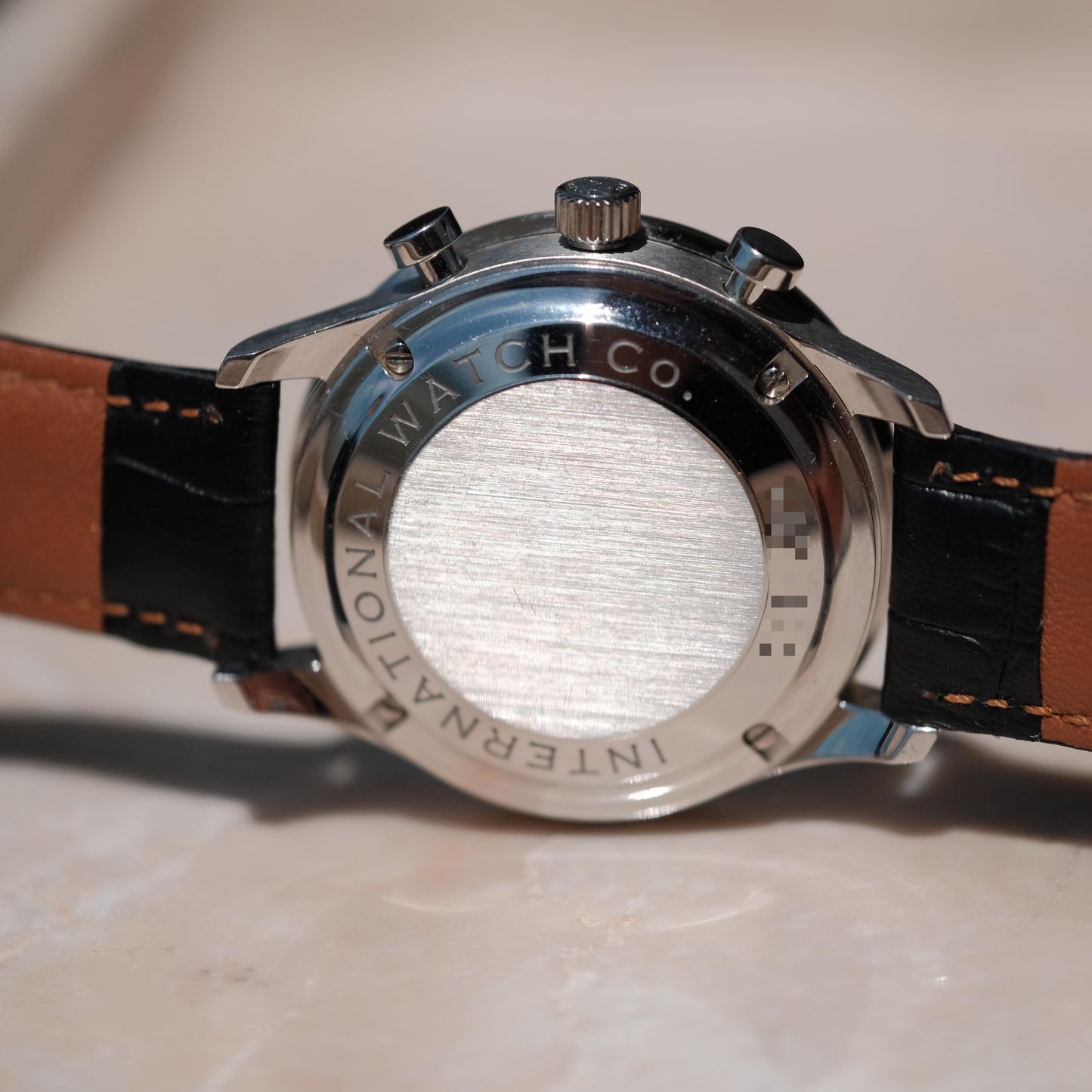 2010 Portugieser Chronograph Black dial ref IW371447, Box & Papers.