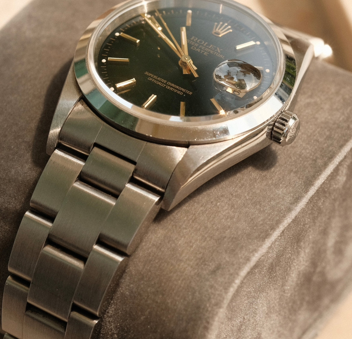1995 Oyster Perpetual 15200 Black Gilt Dial