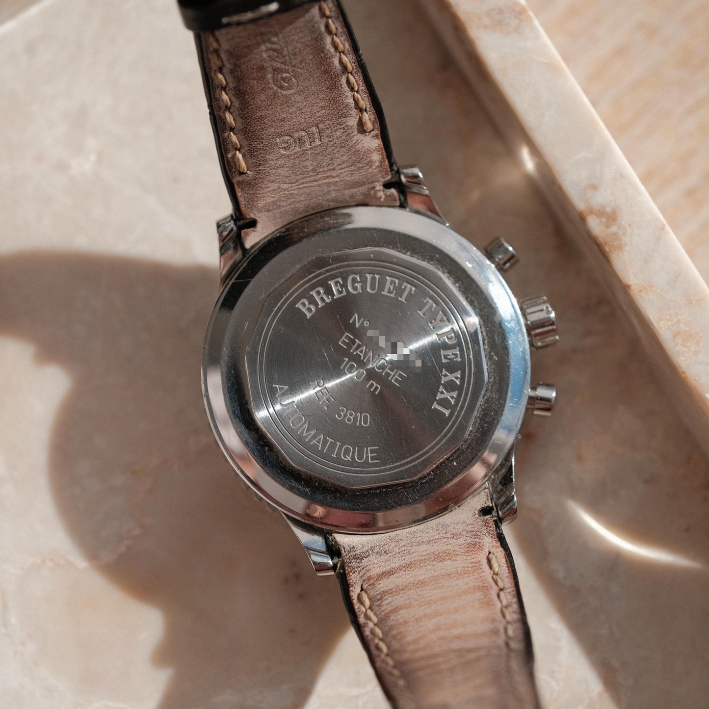 Type XXI Transatlantique Chronograph, Ref 3810ST with Travel Case.