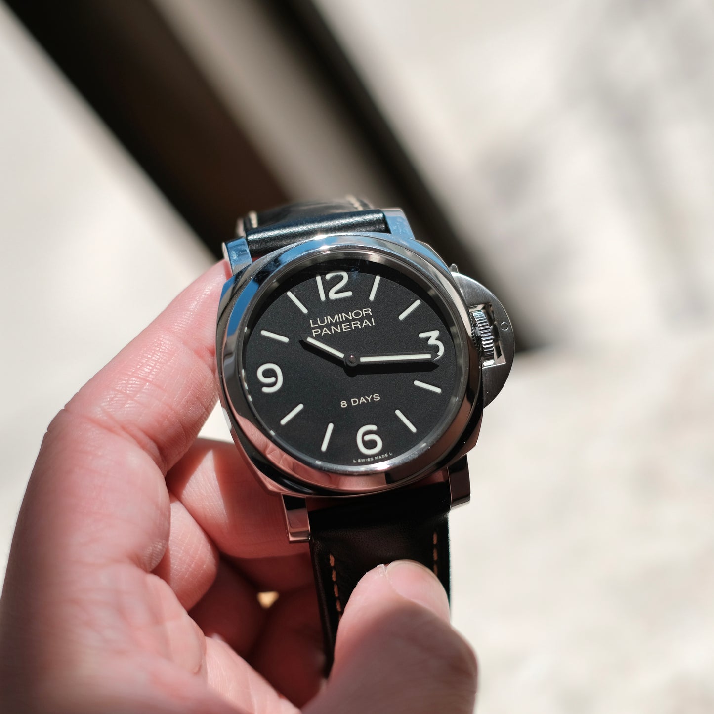 2018 Luminor Base 8 Days Ref PAM00560, Box & Papers.