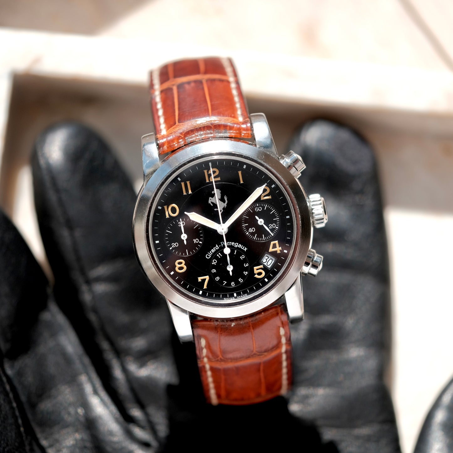 1990’s Ferrari Chronograph ref 8020, With Original Box.