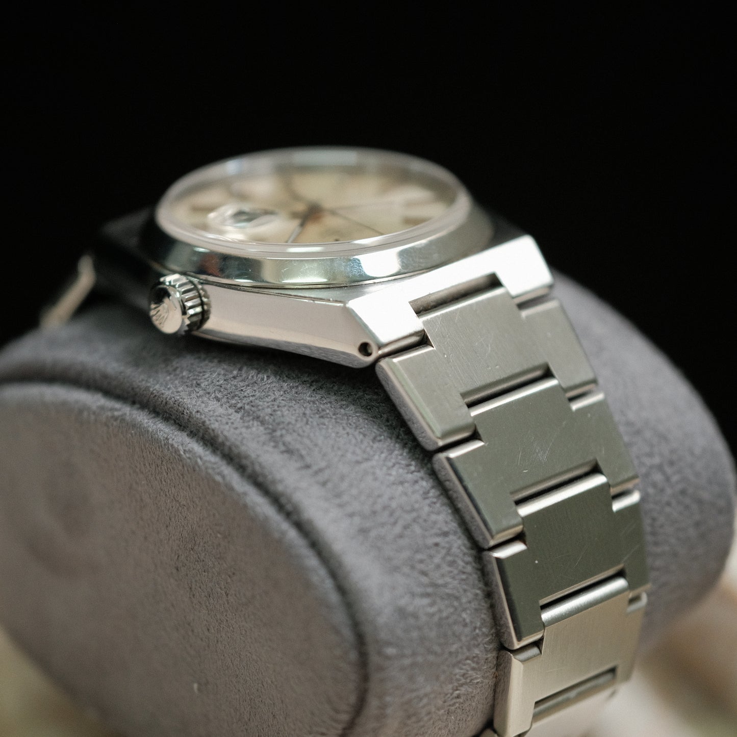 1979 Datejust Oysterquartz steel ref 17000, silver dial.