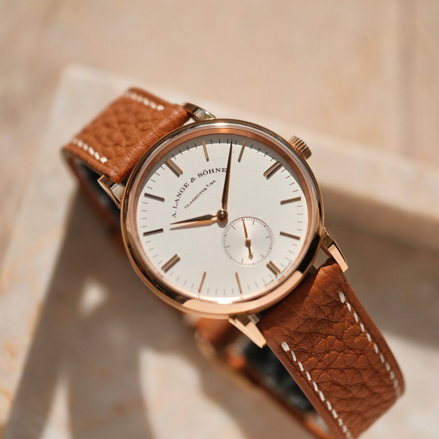 2018 Saxonia 35mm 18k Rose Gold, Box & Papers.