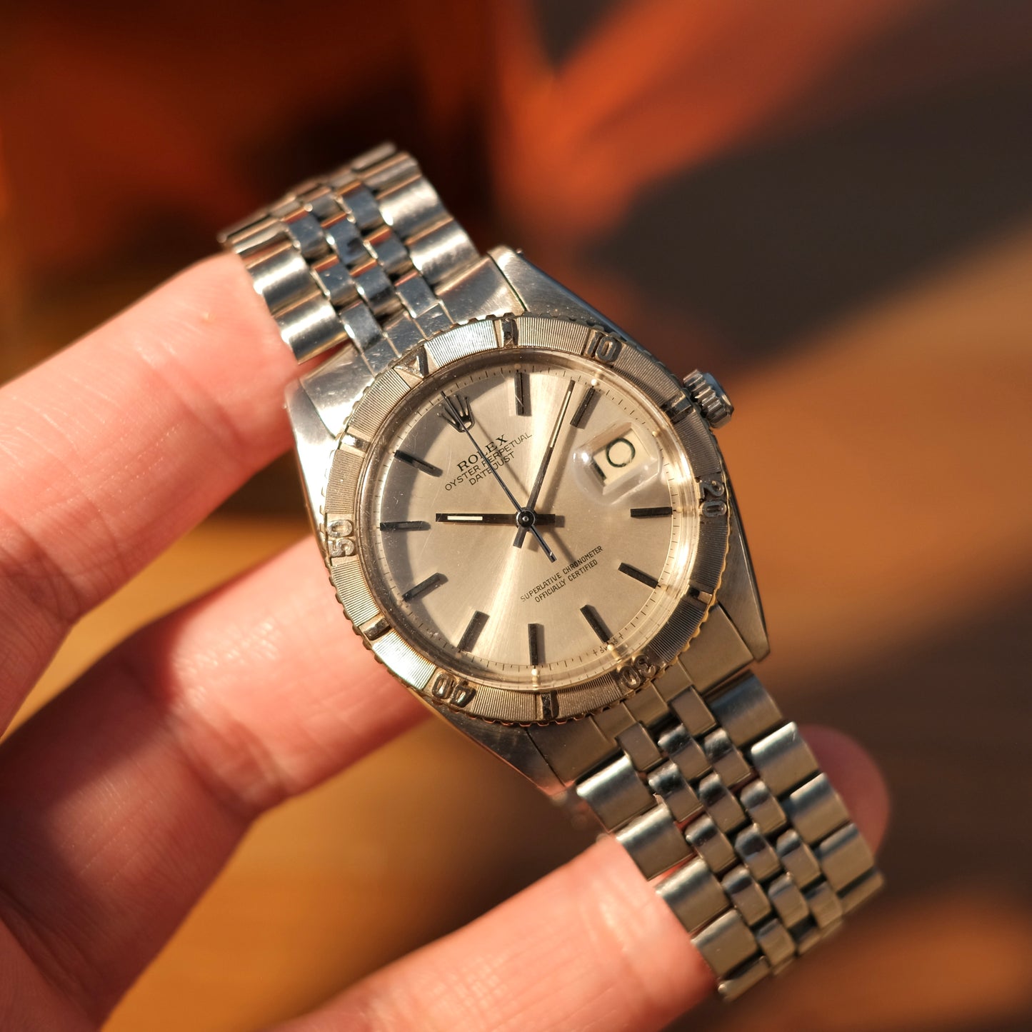 1962 Datejust 36 Thunderbird/ Turn-o-Graph 18k White Gold & Steel, Watch only