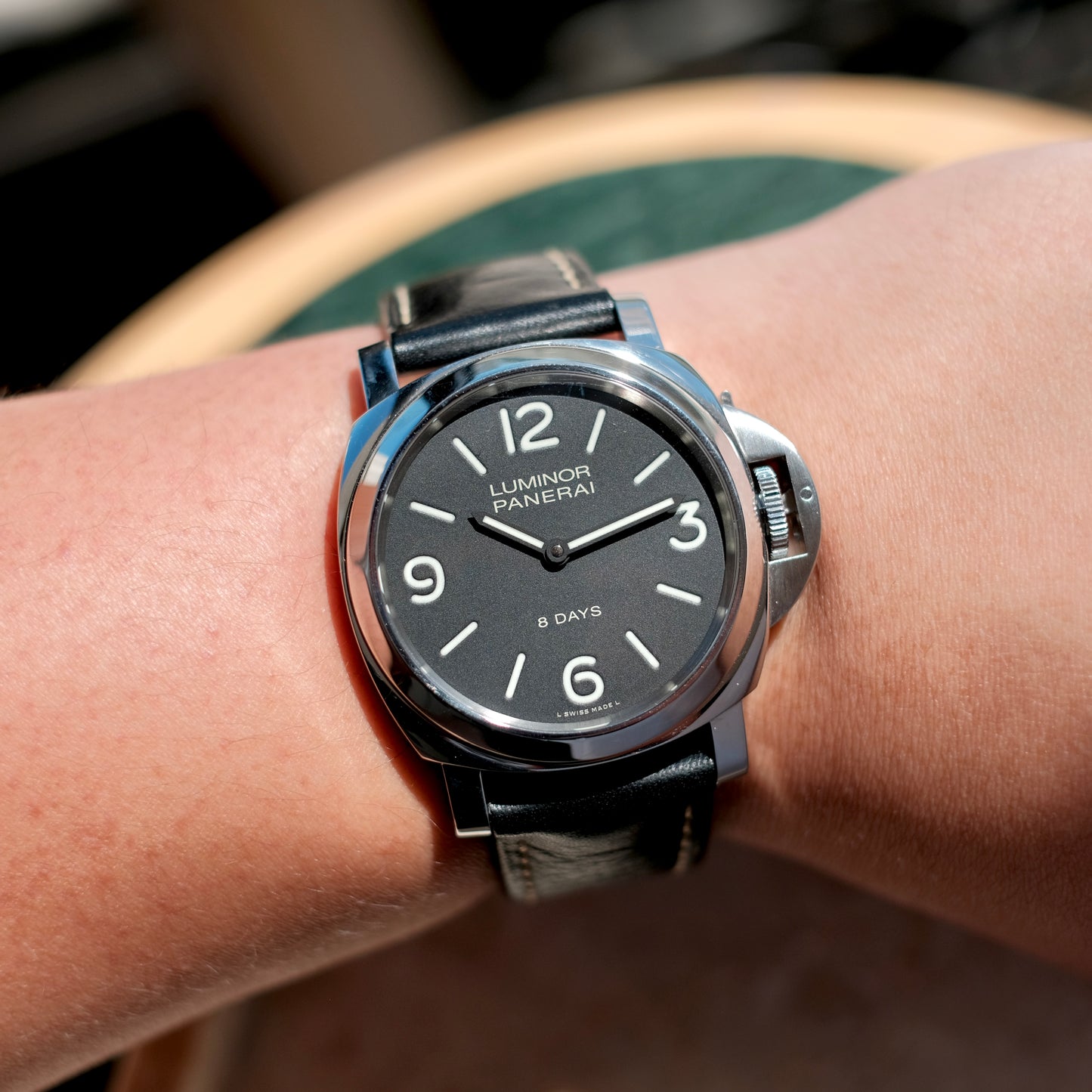 2018 Luminor Base 8 Days Ref PAM00560, Box & Papers.