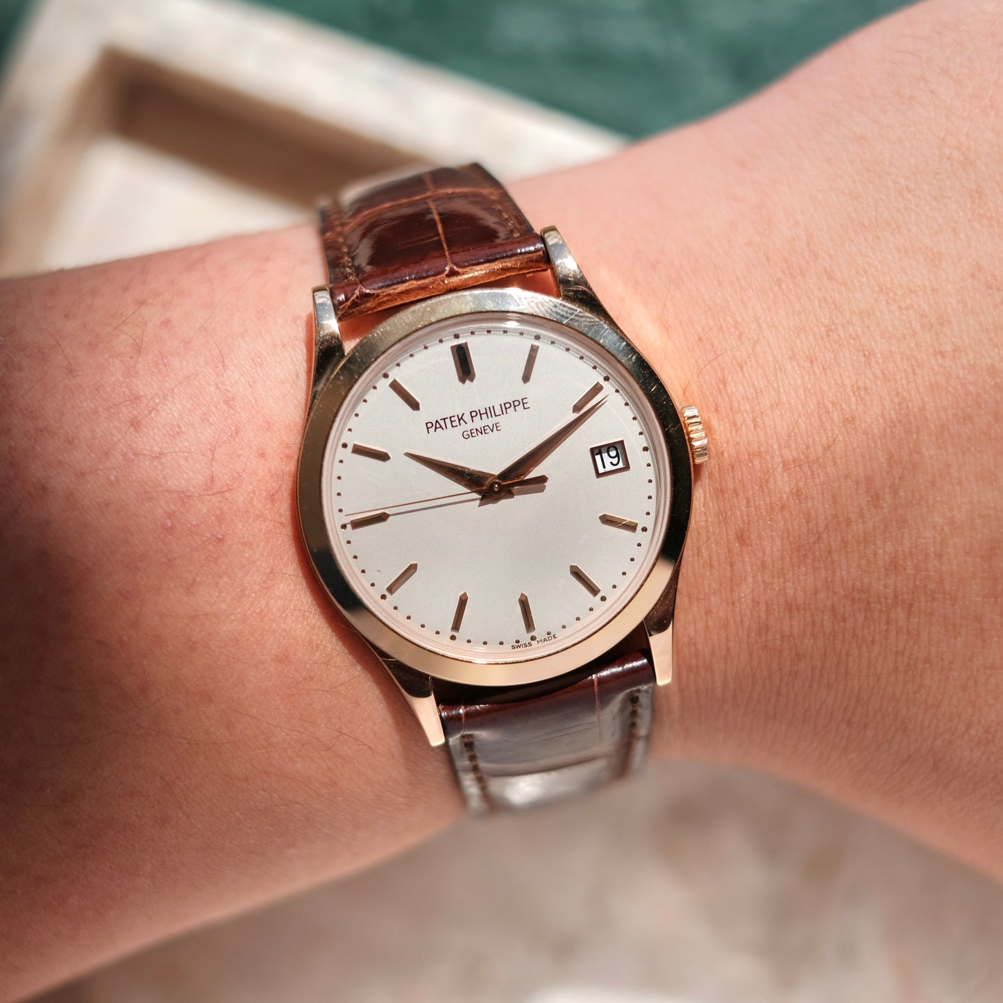 2008 Calatrava 5296R Rose Gold, Box & Papers