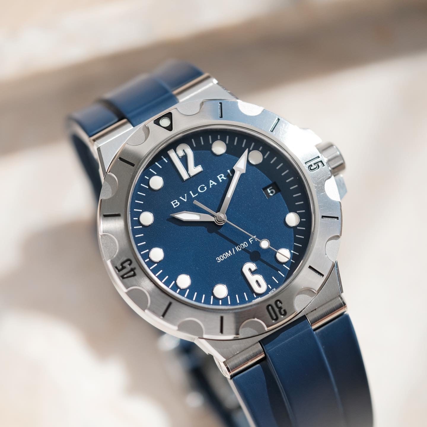 2018 Diagono Scuba Blue, Ref DP 41 S SD - Box & Papers.