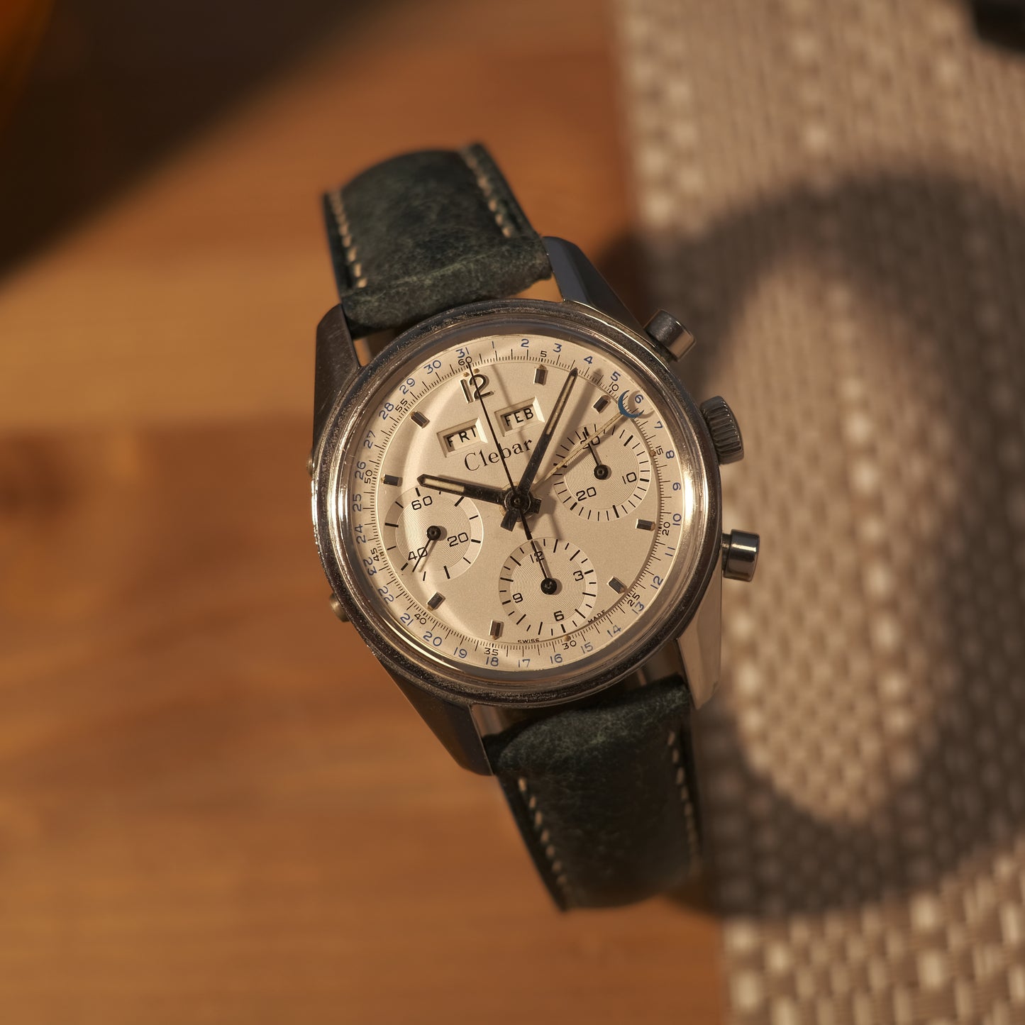1960’s Triple Date Chronograph Valjoux 72c “Poor man’s Carrera” ref 2547 S.