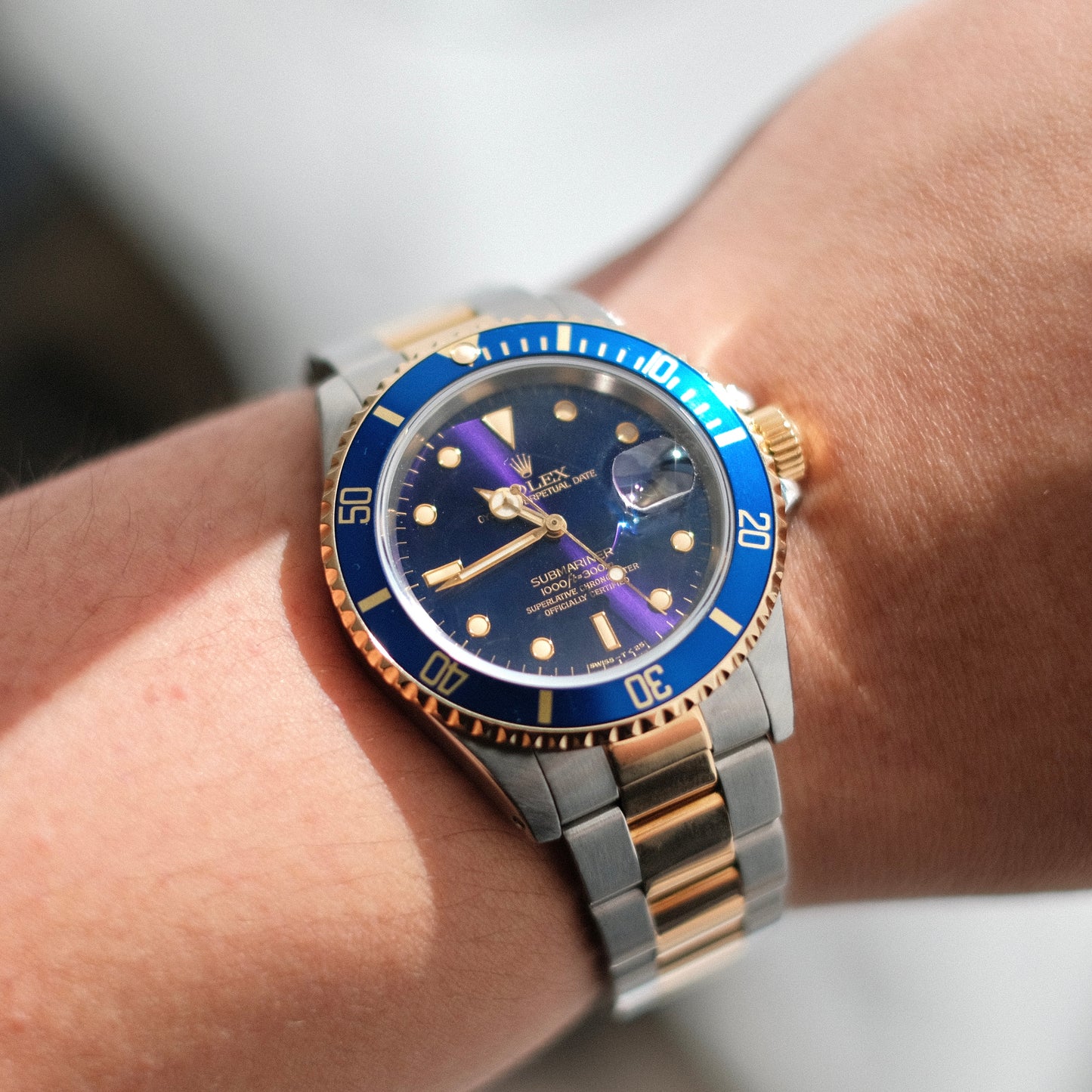 1991 SUBMARINER 16613 BLUESY PURPLE DIAL
