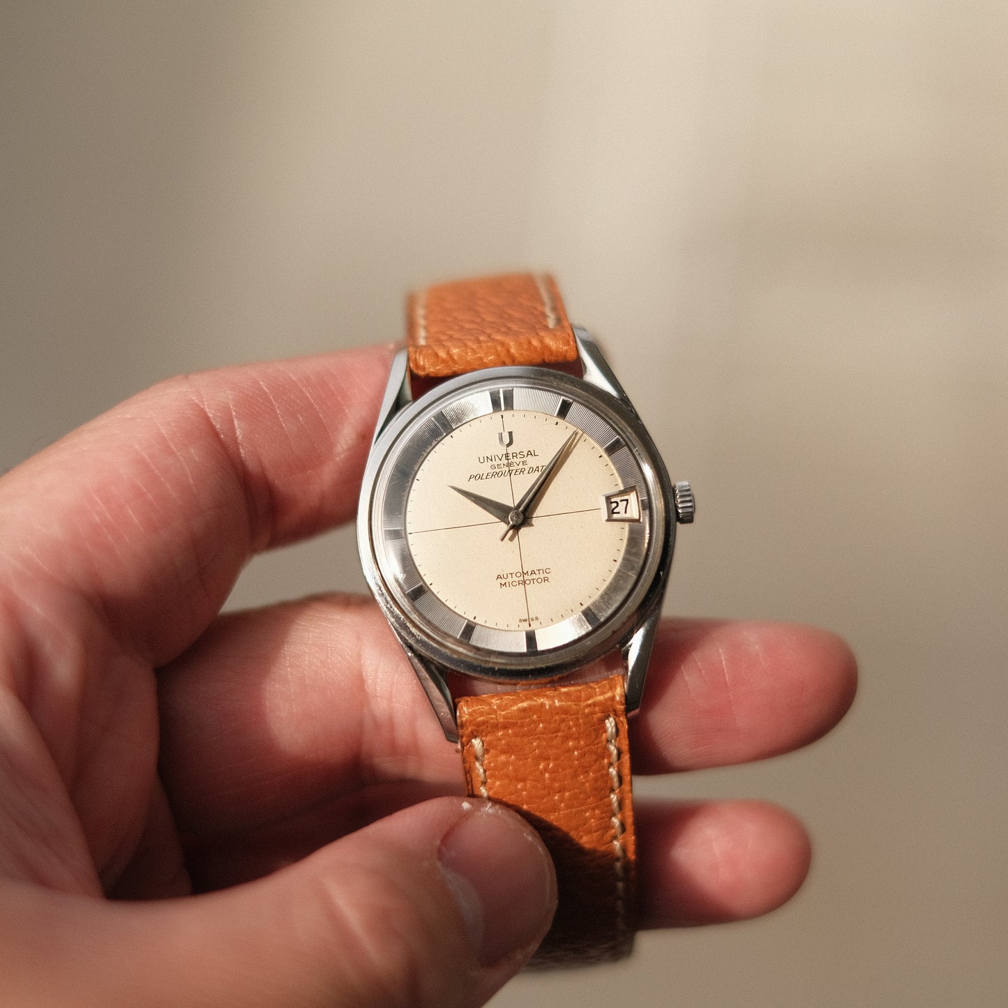 c1959-62’ Polerouter Micro-rotor Cream Dial 204610-3