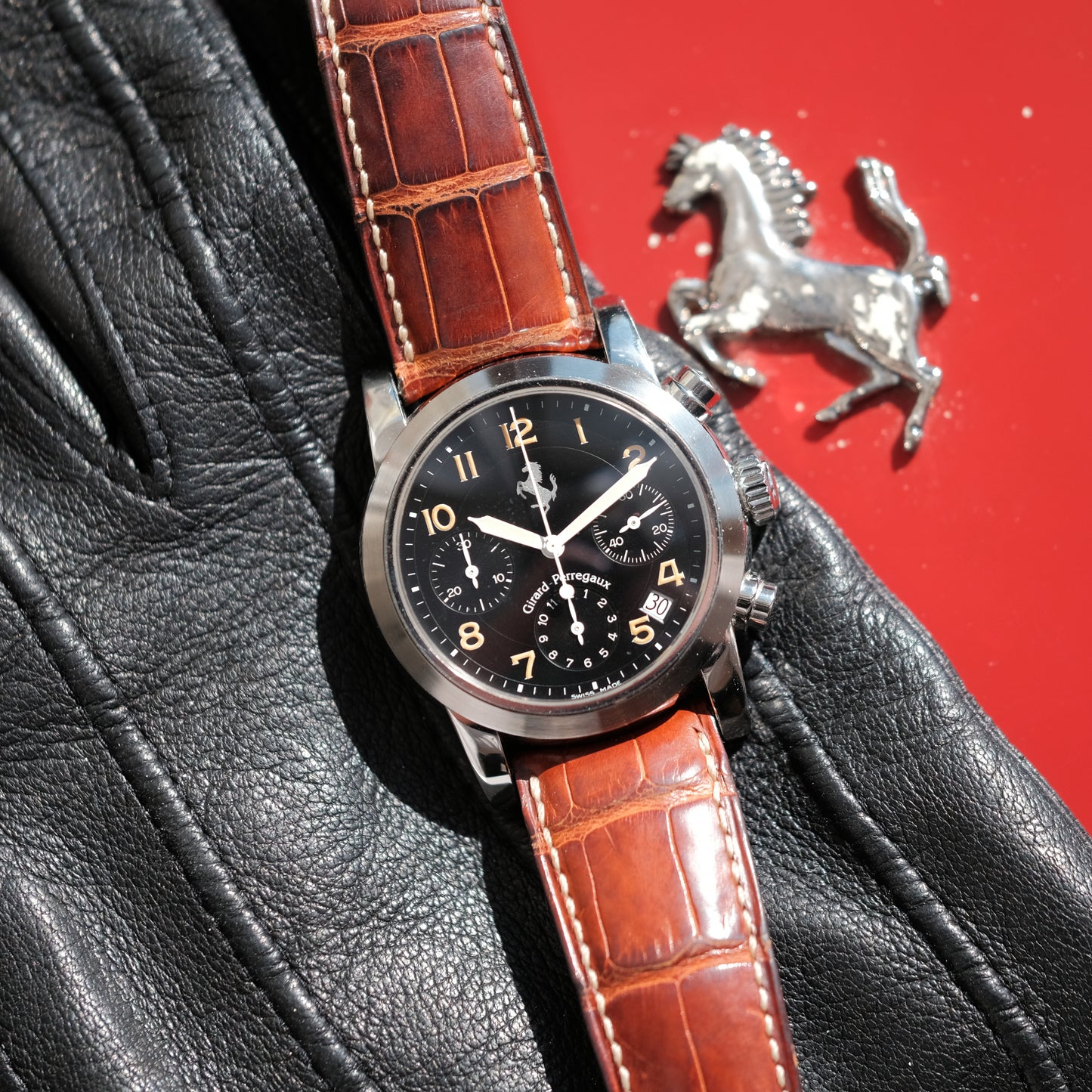 1990’s Ferrari Chronograph ref 8020, With Original Box.