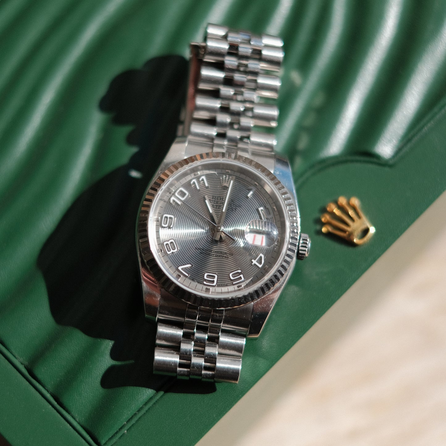 2005 Datejust 36 ref 116234 ‘Concentric Racing’ dial, Box & Papers.