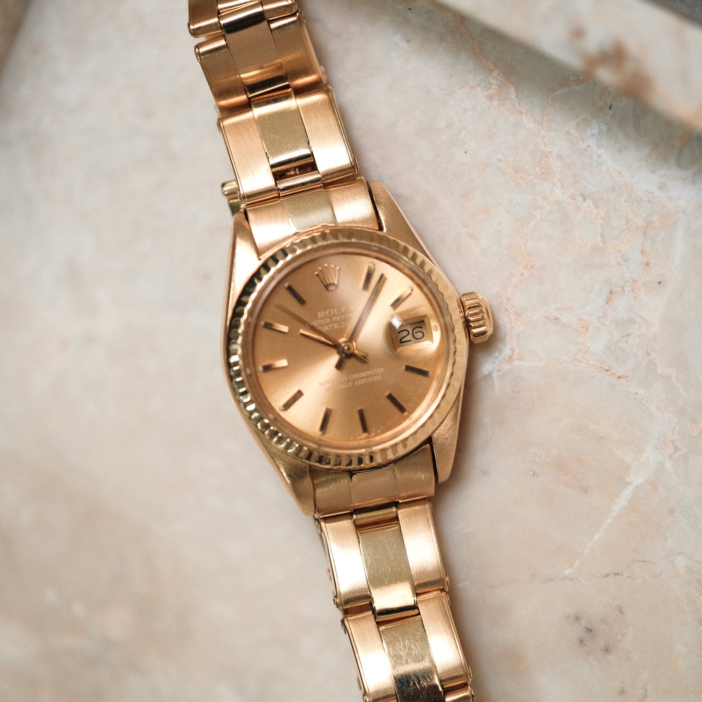 1978 Lady Datejust 6917/8 18k Yellow Gold ‘Ghost’ champagne dial.