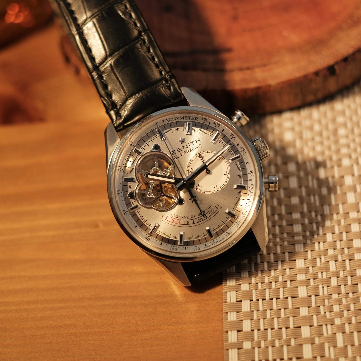 2019 El Primero Chronomaster Open Heart Power Reserve Silver Dial, Ref 03.2080.4021 with Papers.