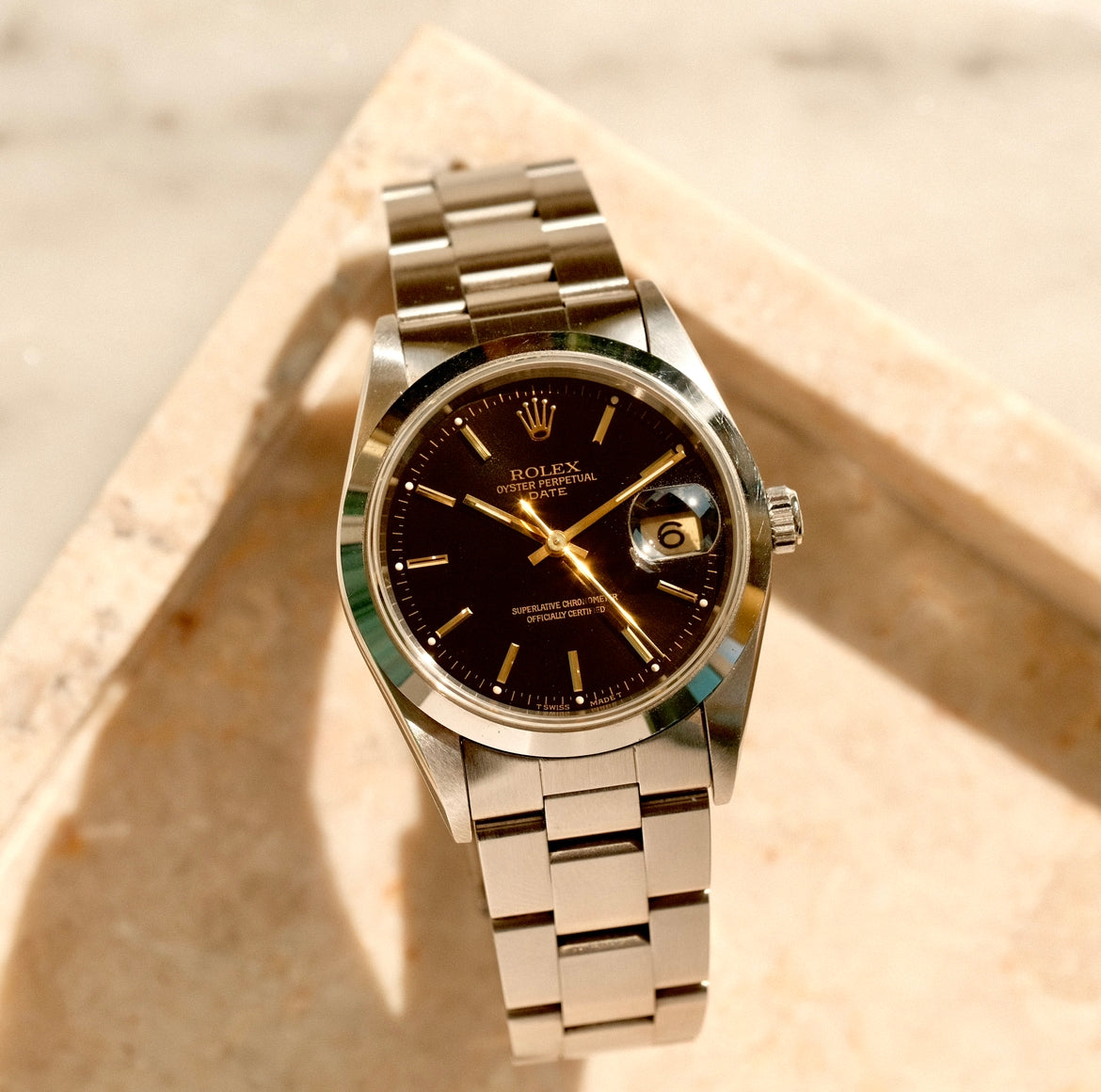 1995 Oyster Perpetual 15200 Black Gilt Dial