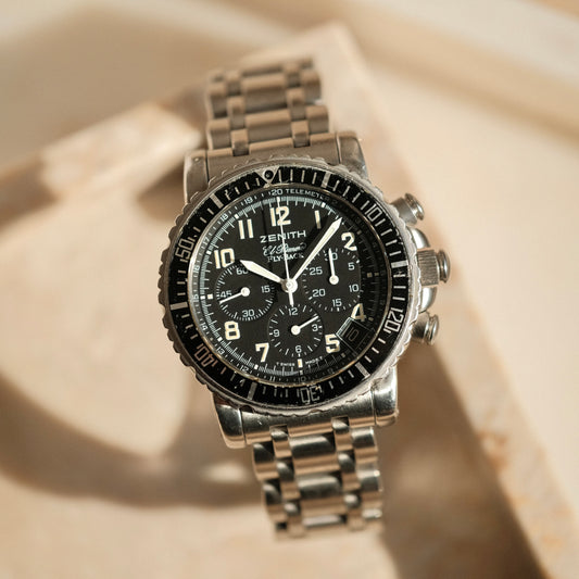 1999 Zenith El Primero Flyback Rainbow Chronograph, Full set!