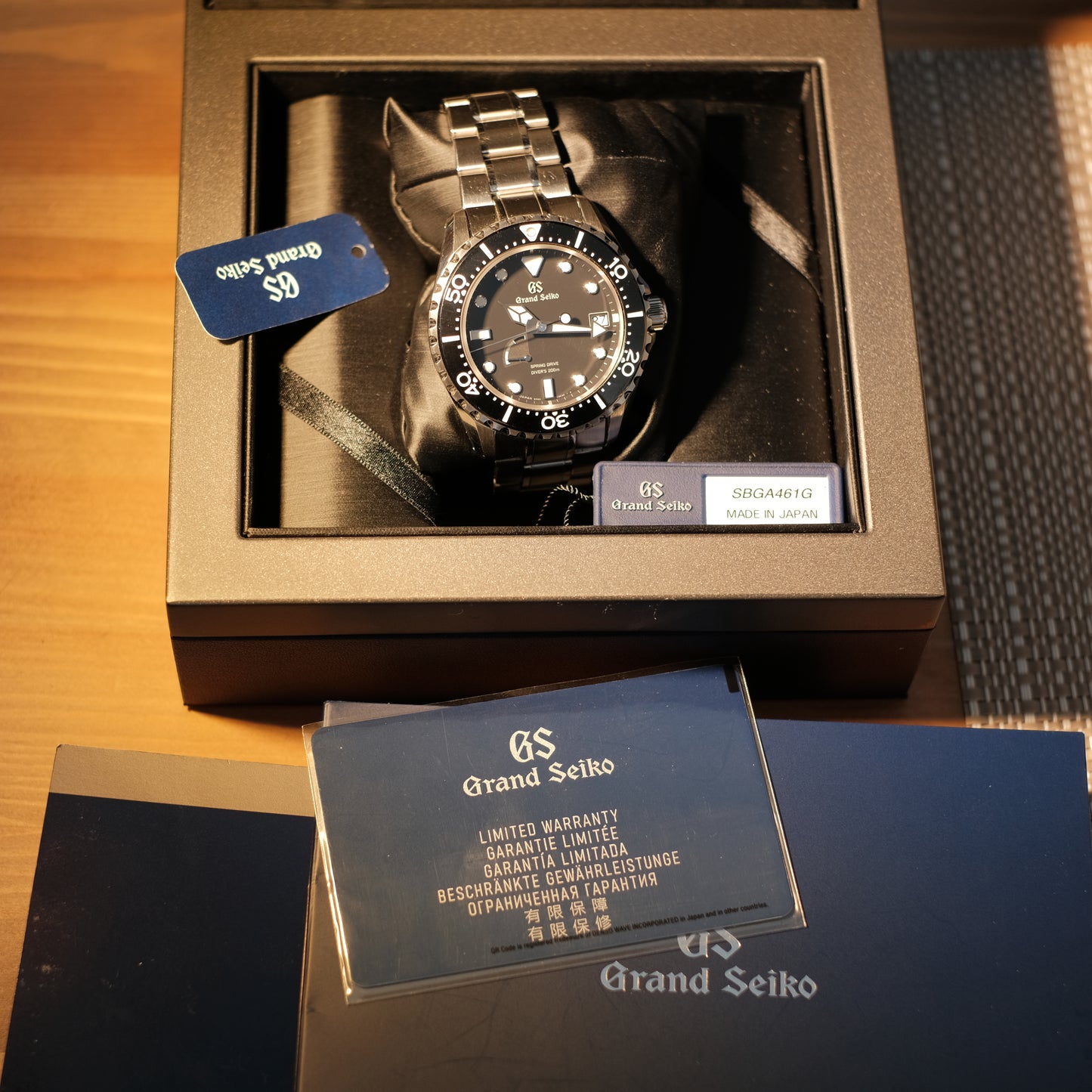 2022 SBGA461G Spring Drive Diver’s Steel, Box & Papers.