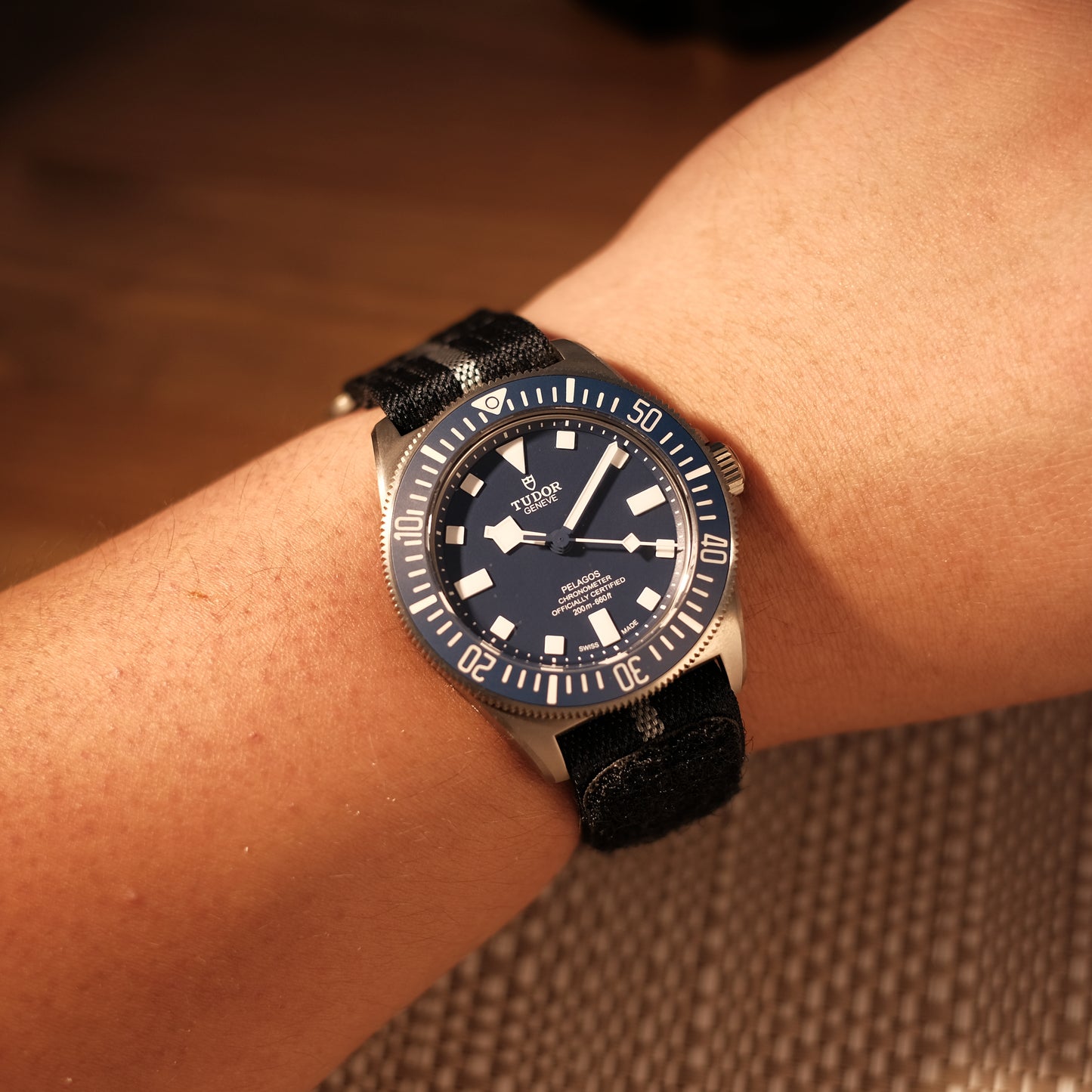 2023 Pelagos FXD Marine Nationale Blue Ref 25707B/23, Box & Papers.