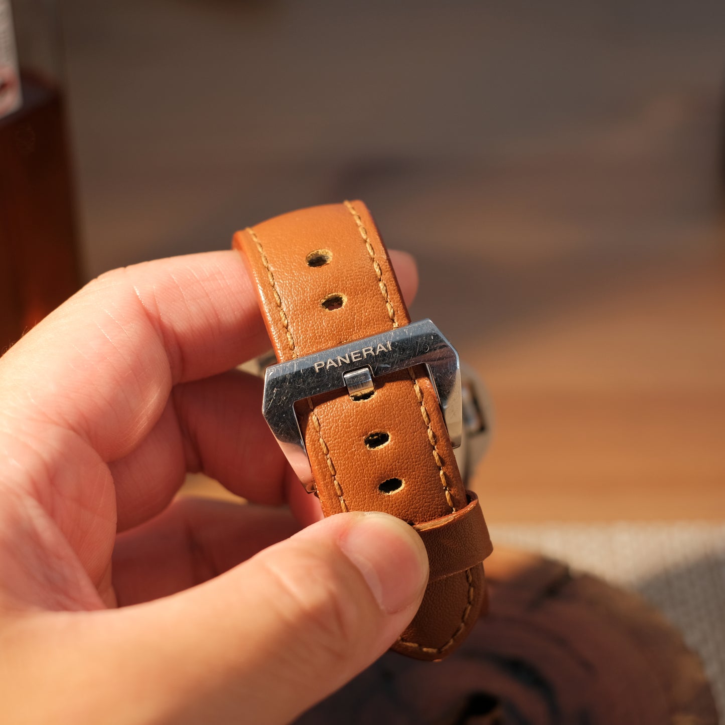 2016 Luminor Marina OP logo Pam0005, Box & Papers.