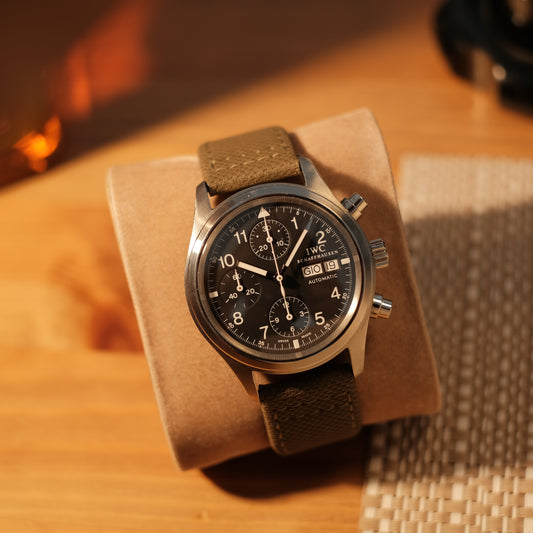 Circa 2000's Pilot’s FliegerChronograph 3706 Italian Market, ref IW370602 with Box.