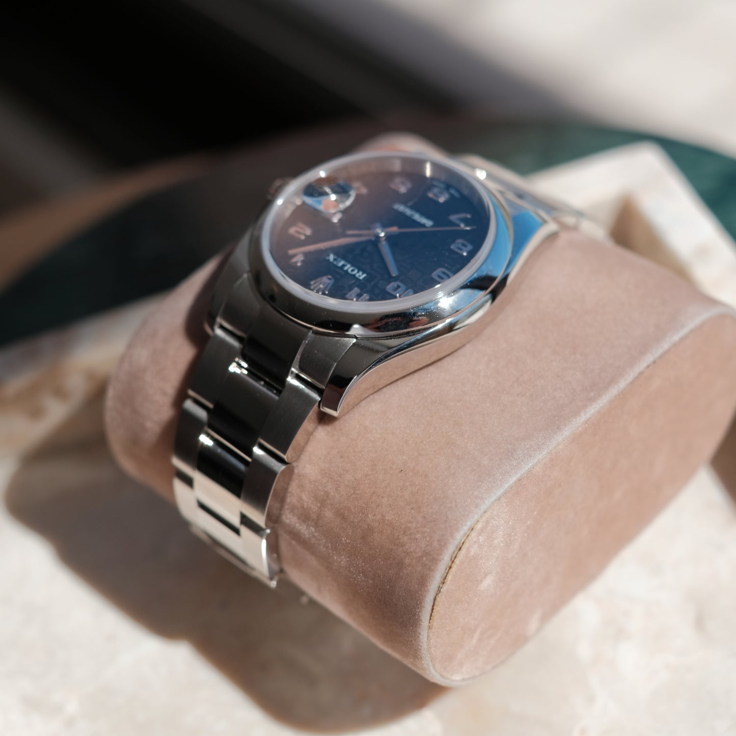 2007 Datejust 36 ref 116200 ‘Computer & Racing’ black Dial & Roulette date, Box & Papers.