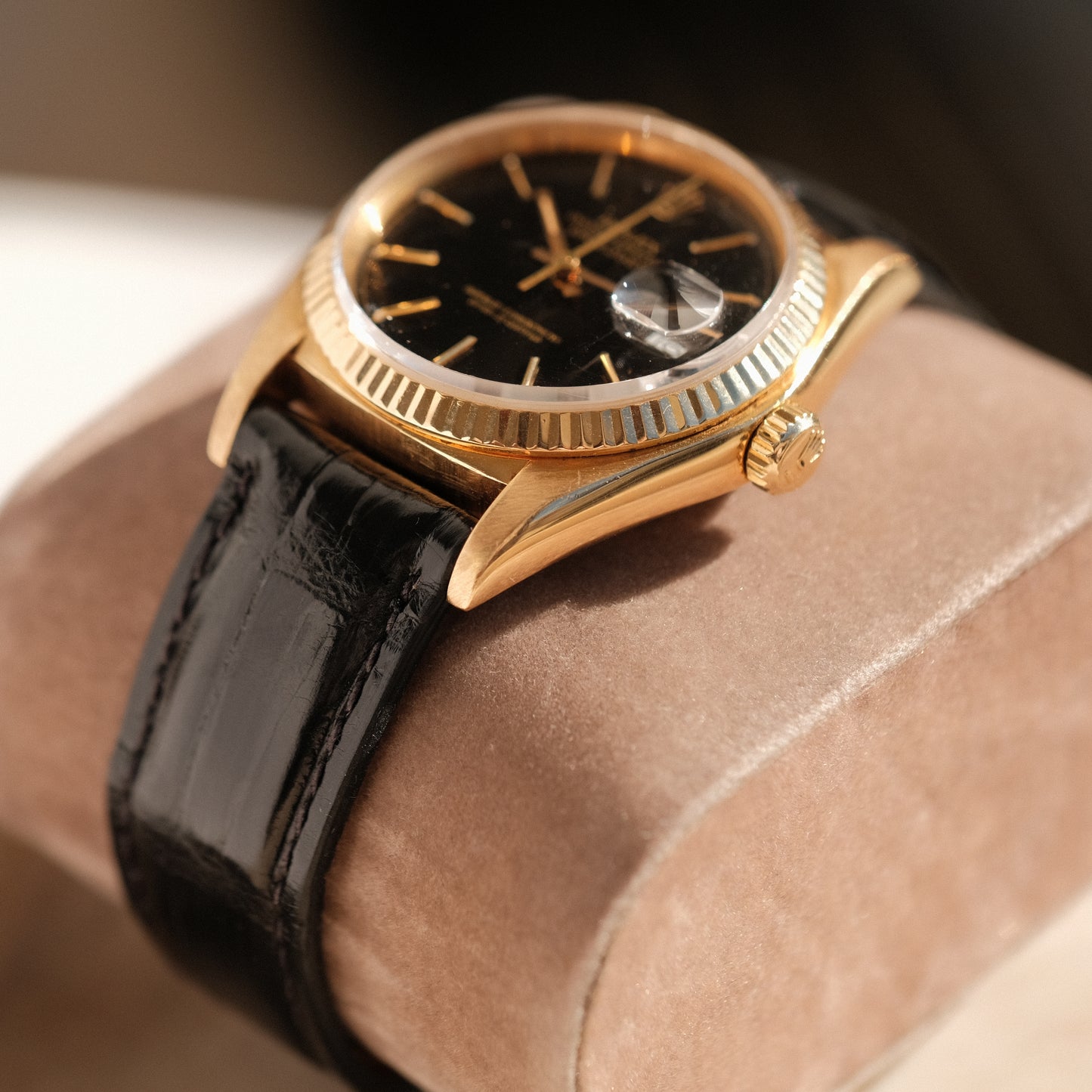 1979 Datejust 36 18k Gold with black dial, ref 16018