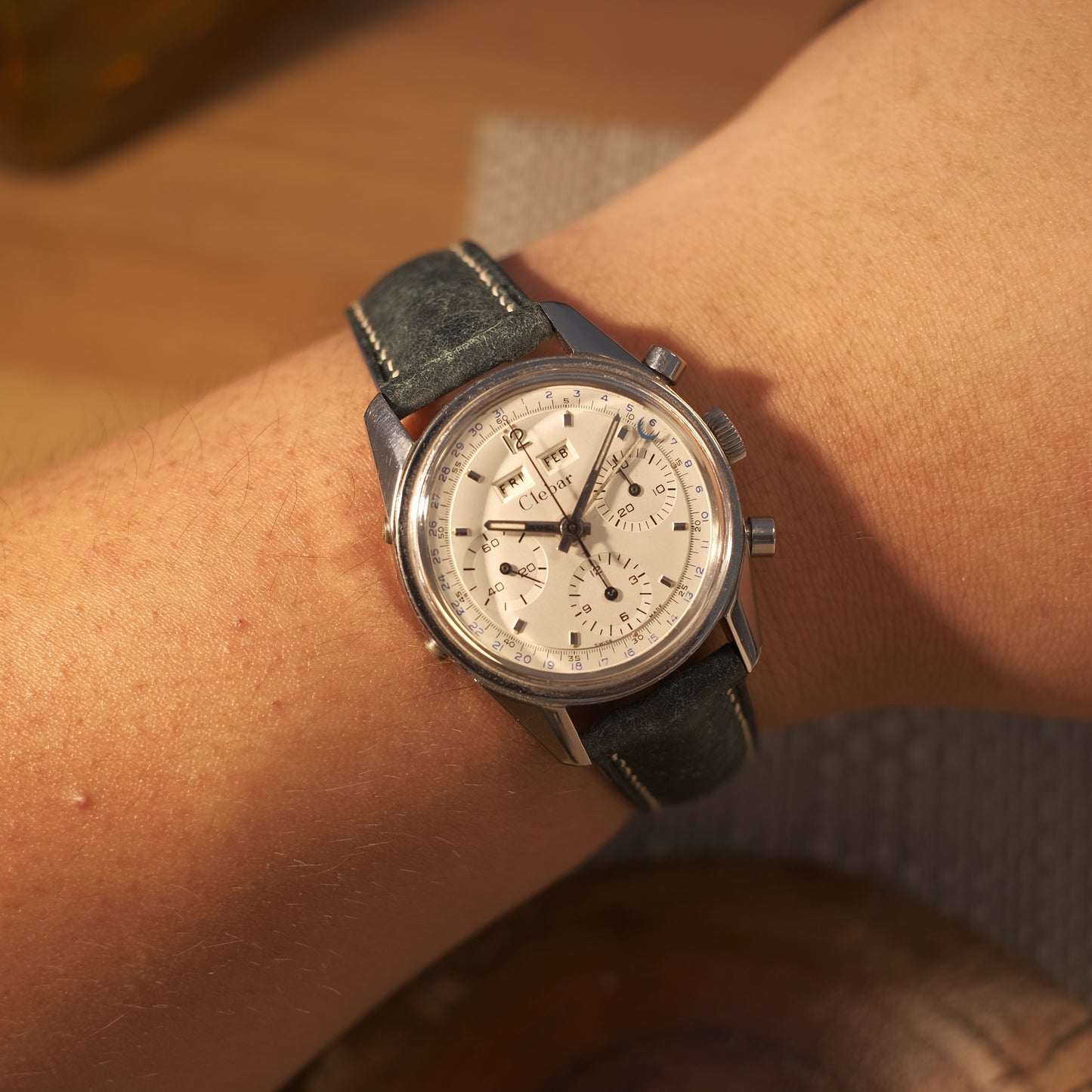 1960’s Triple Date Chronograph Valjoux 72c “Poor man’s Carrera” ref 2547 S.