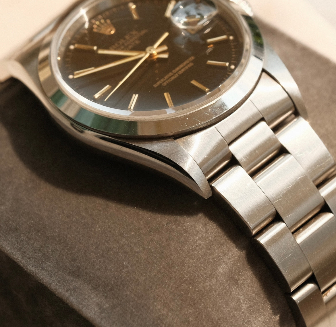 1995 Oyster Perpetual 15200 Black Gilt Dial