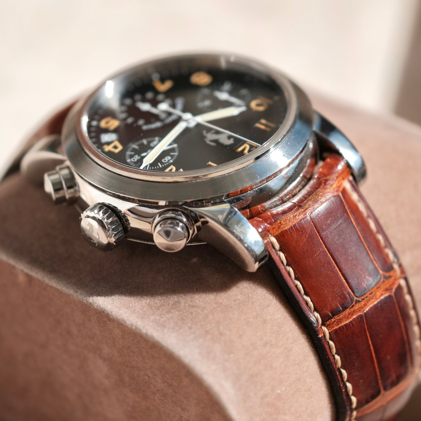 1990’s Ferrari Chronograph ref 8020, With Original Box.