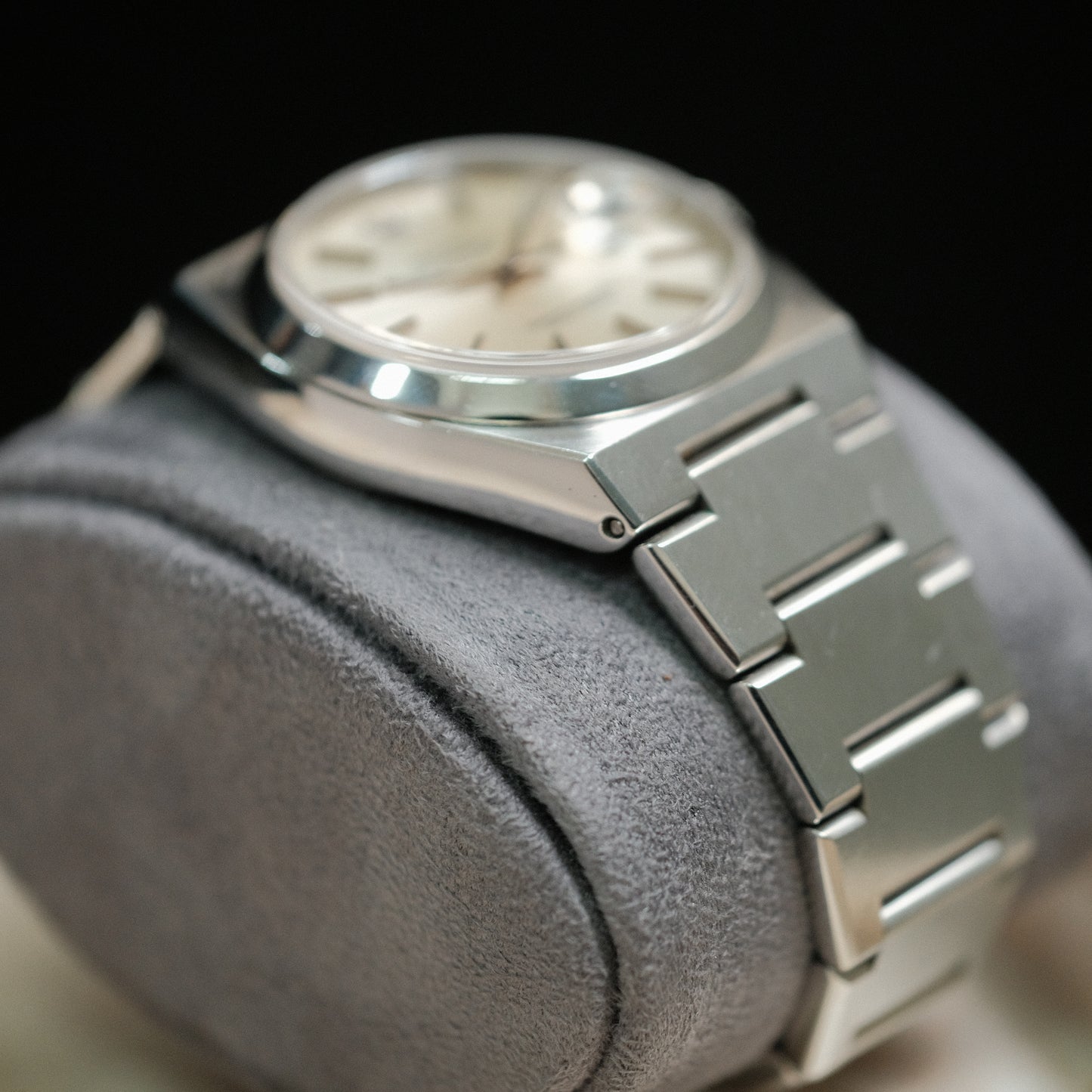 1979 Datejust Oysterquartz steel ref 17000, silver dial.