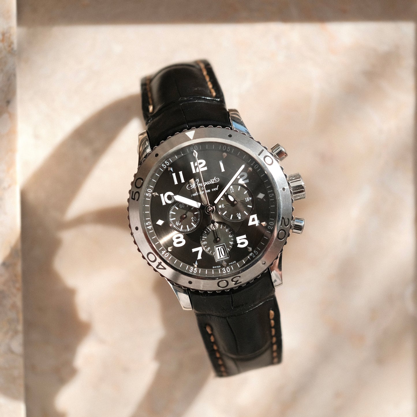 Type XXI Transatlantique Chronograph, Ref 3810ST with Travel Case.