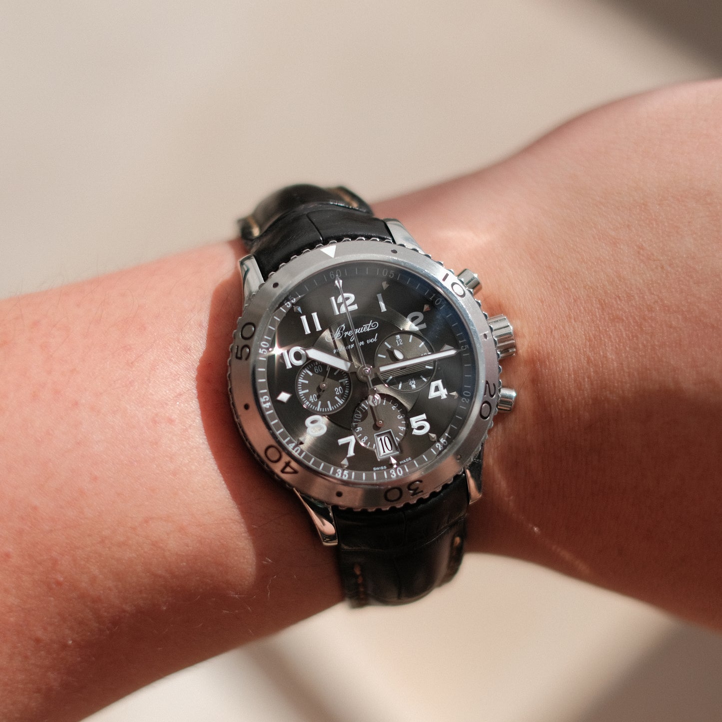 Type XXI Transatlantique Chronograph, Ref 3810ST with Travel Case.