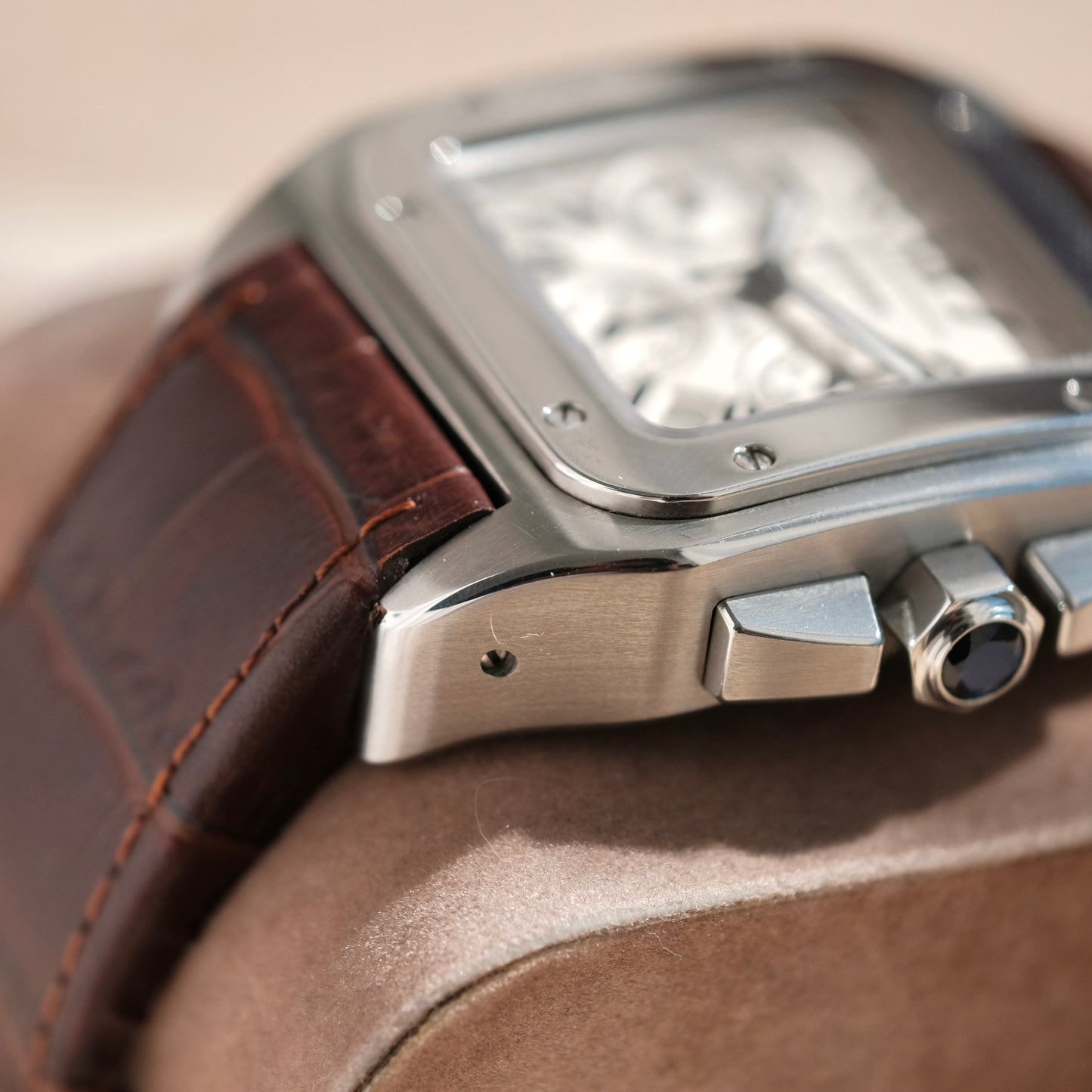 2006 Santos 100 XL chronograph ref 2740, Box & Papers.