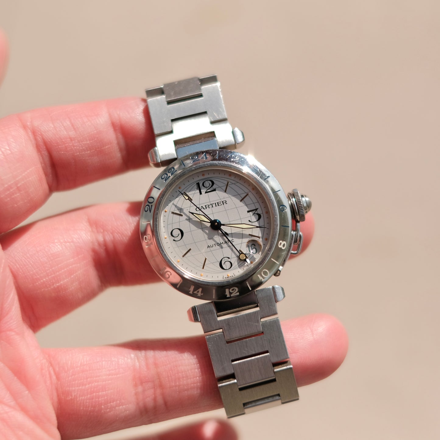 1990’s Pasha C GMT Ref 2377, Pumpkin Patina dial!