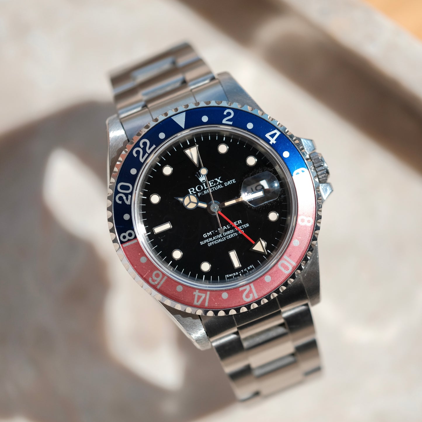 1995 Gmt-Master 16700 Pink Flamingo Creamy Patina, Watch Only.