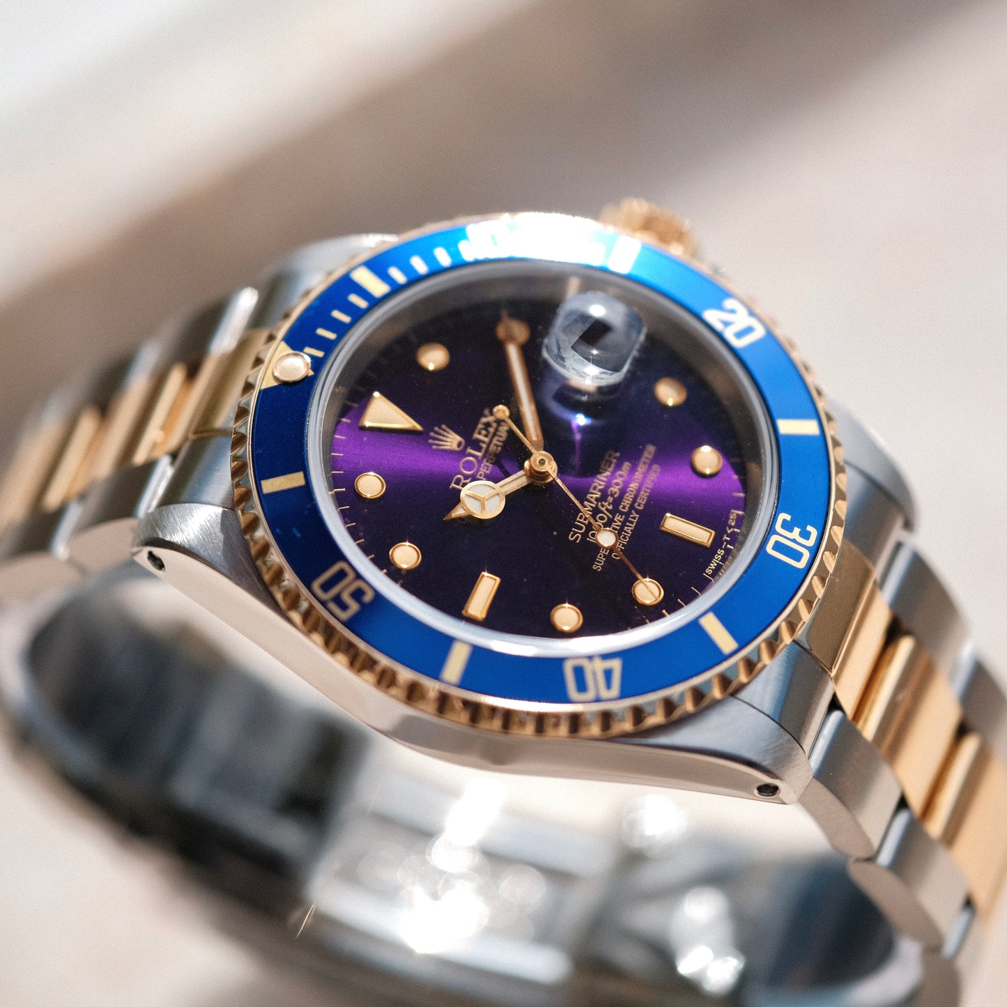 1991 SUBMARINER 16613 BLUESY PURPLE DIAL