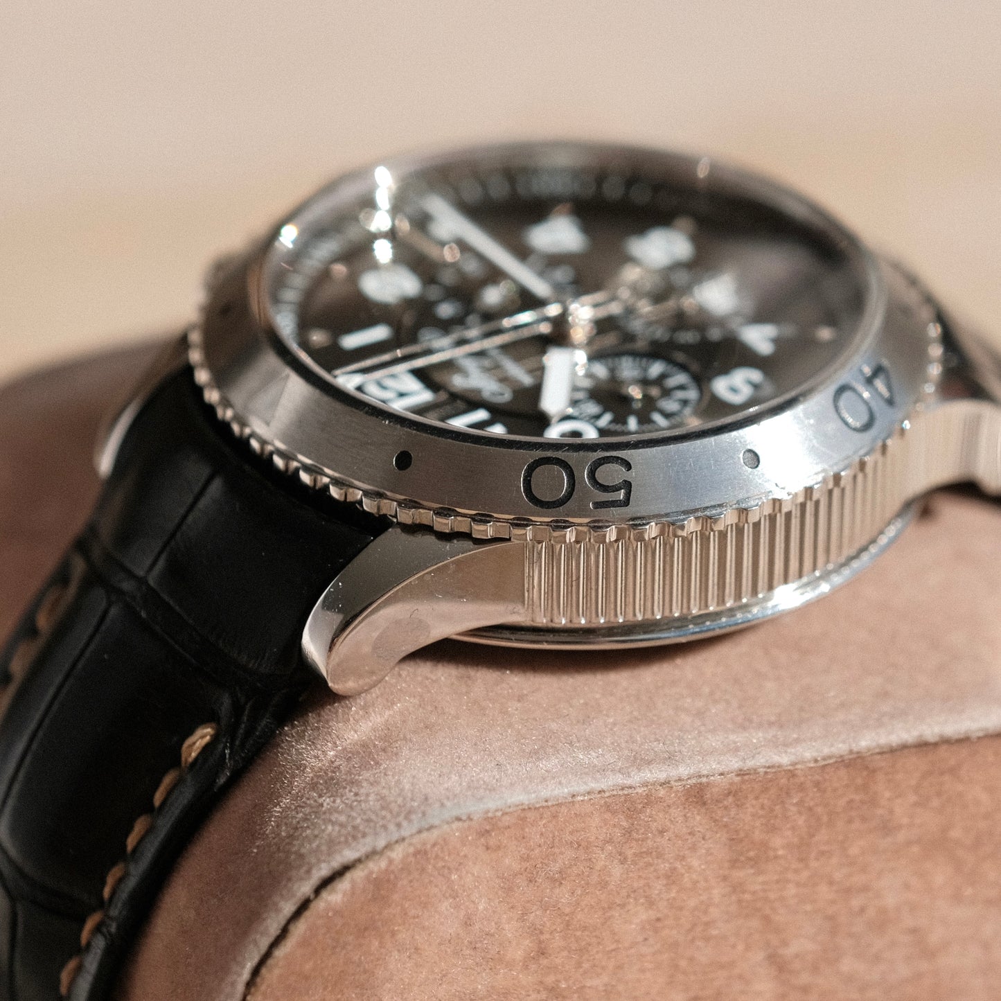 Type XXI Transatlantique Chronograph, Ref 3810ST with Travel Case.