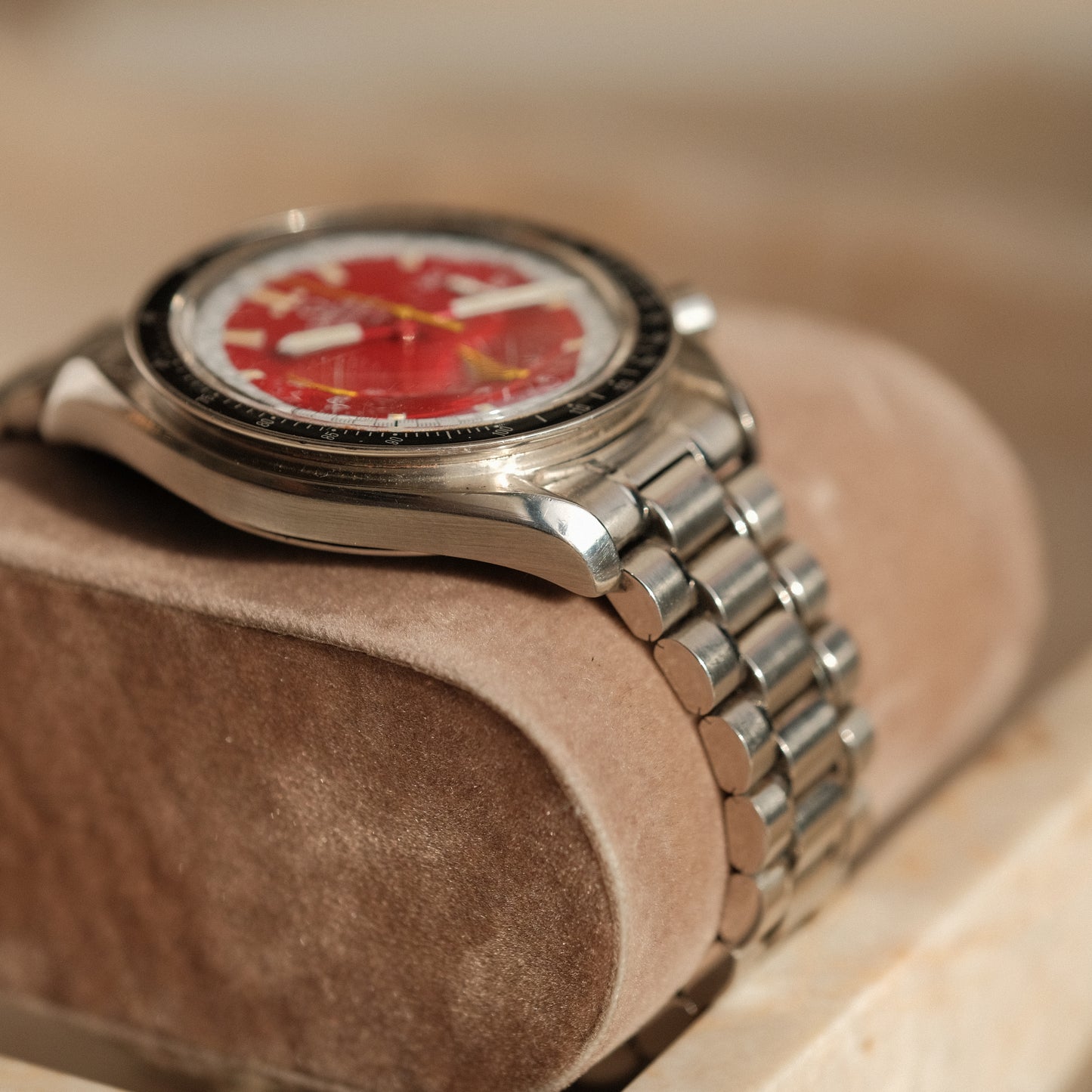 Speedmaster Reduced Michael Schumacher Red 3810.61.41, Full Set w/ Rare Tyre Box!