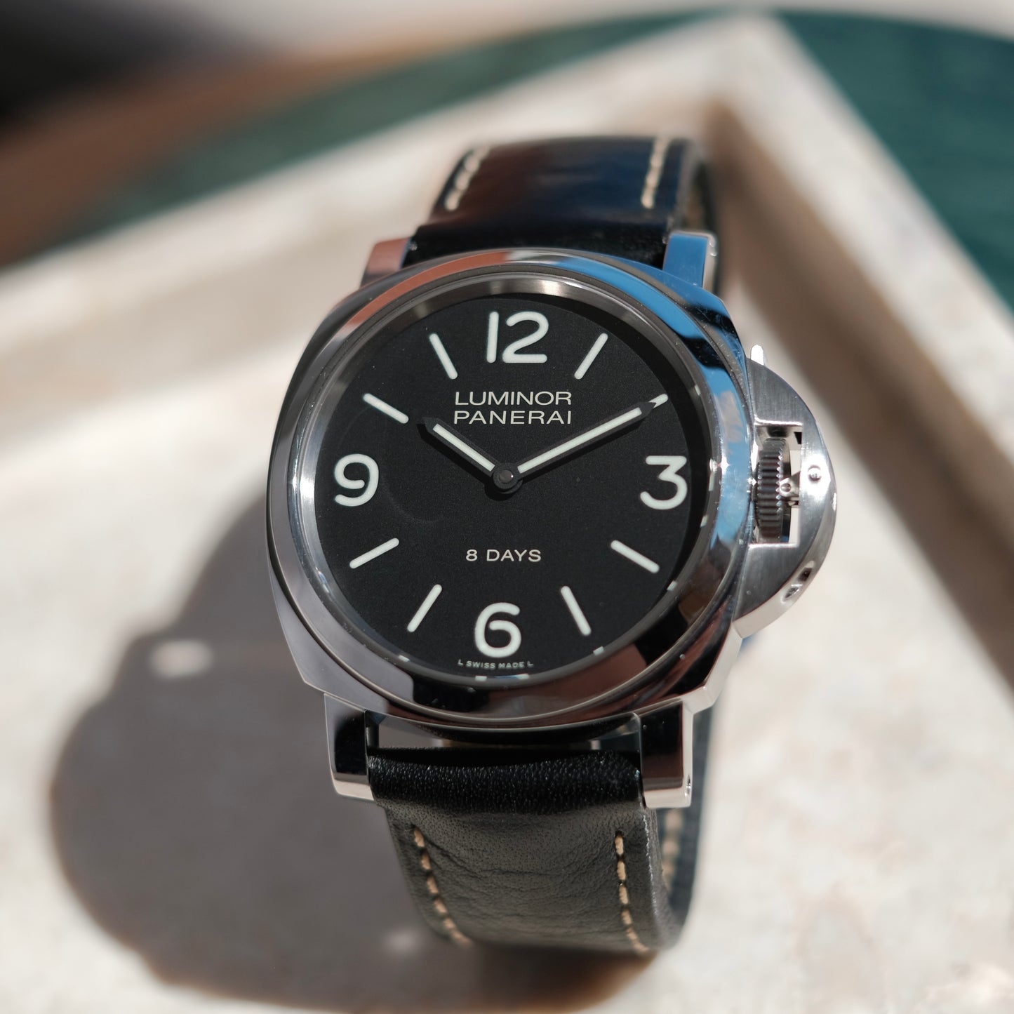 2018 Luminor Base 8 Days Ref PAM00560, Box & Papers.