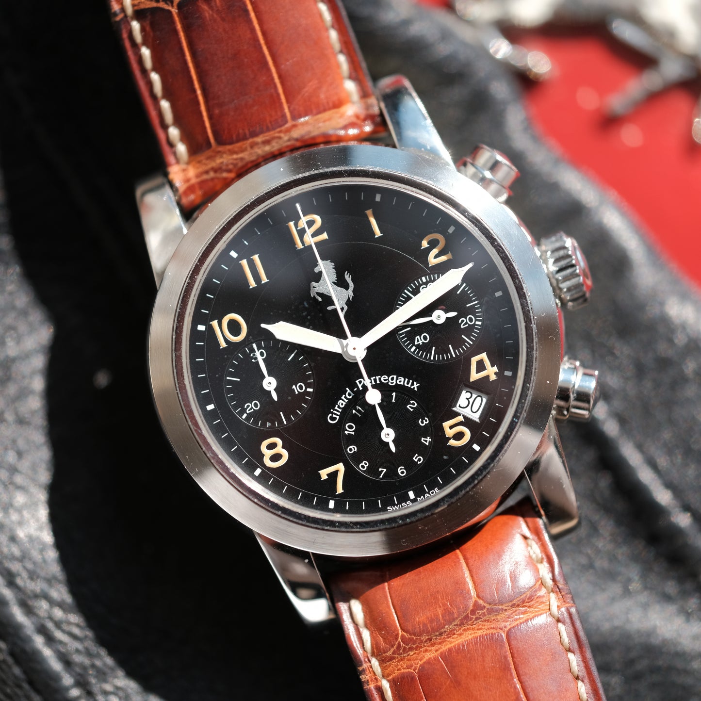 1990’s Ferrari Chronograph ref 8020, With Original Box.