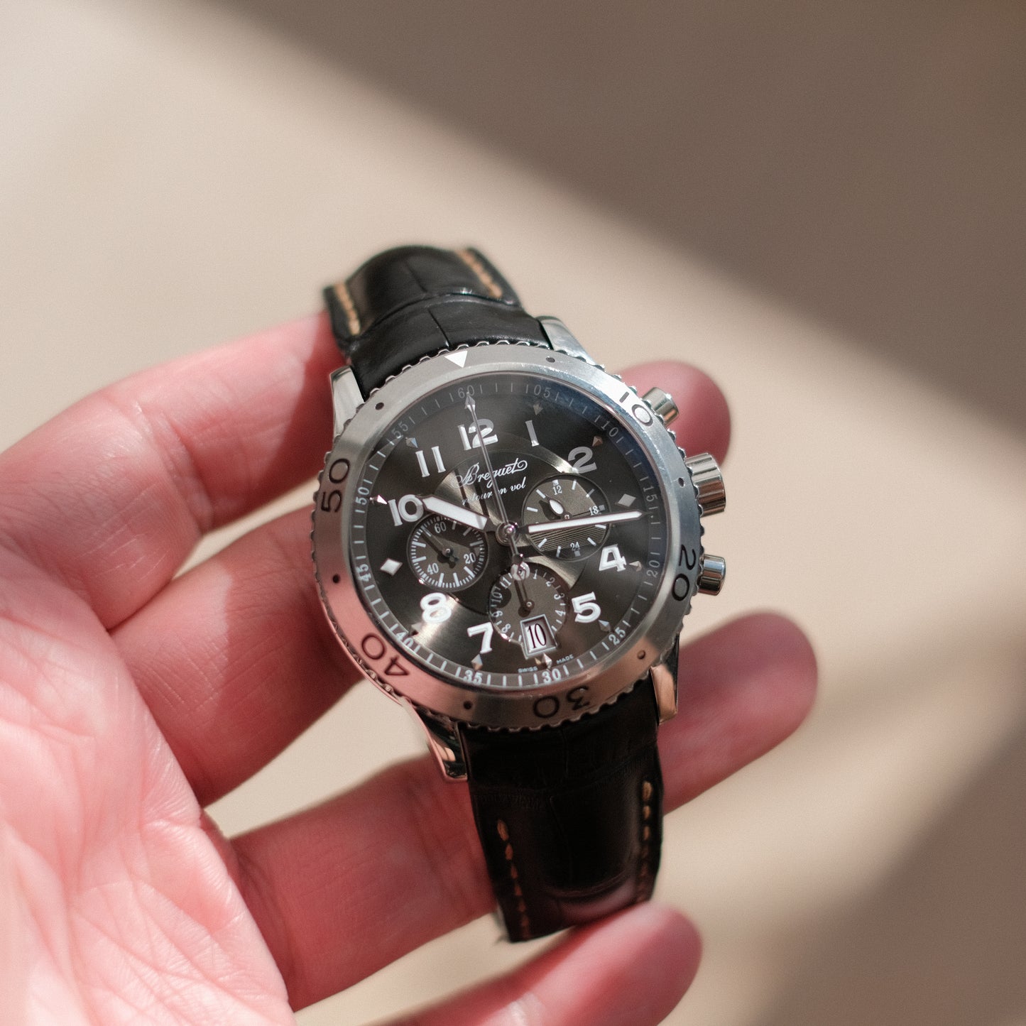 Type XXI Transatlantique Chronograph, Ref 3810ST with Travel Case.