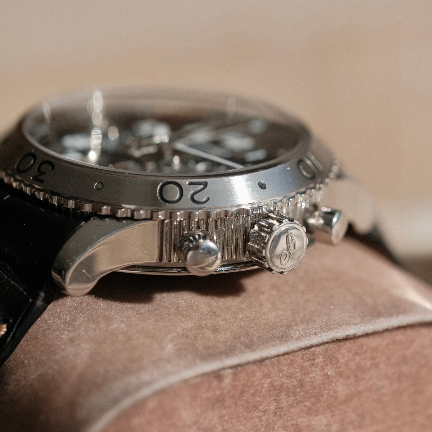 Type XXI Transatlantique Chronograph, Ref 3810ST with Travel Case.