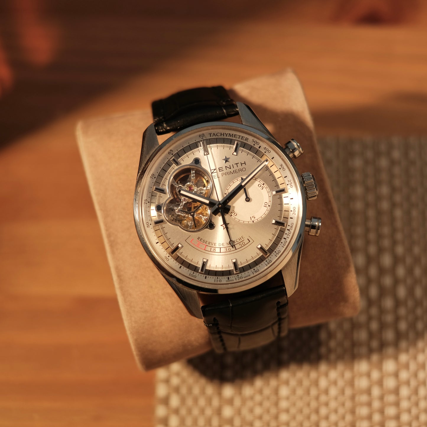 2019 El Primero Chronomaster Open Heart Power Reserve Silver Dial, Ref 03.2080.4021 with Papers.