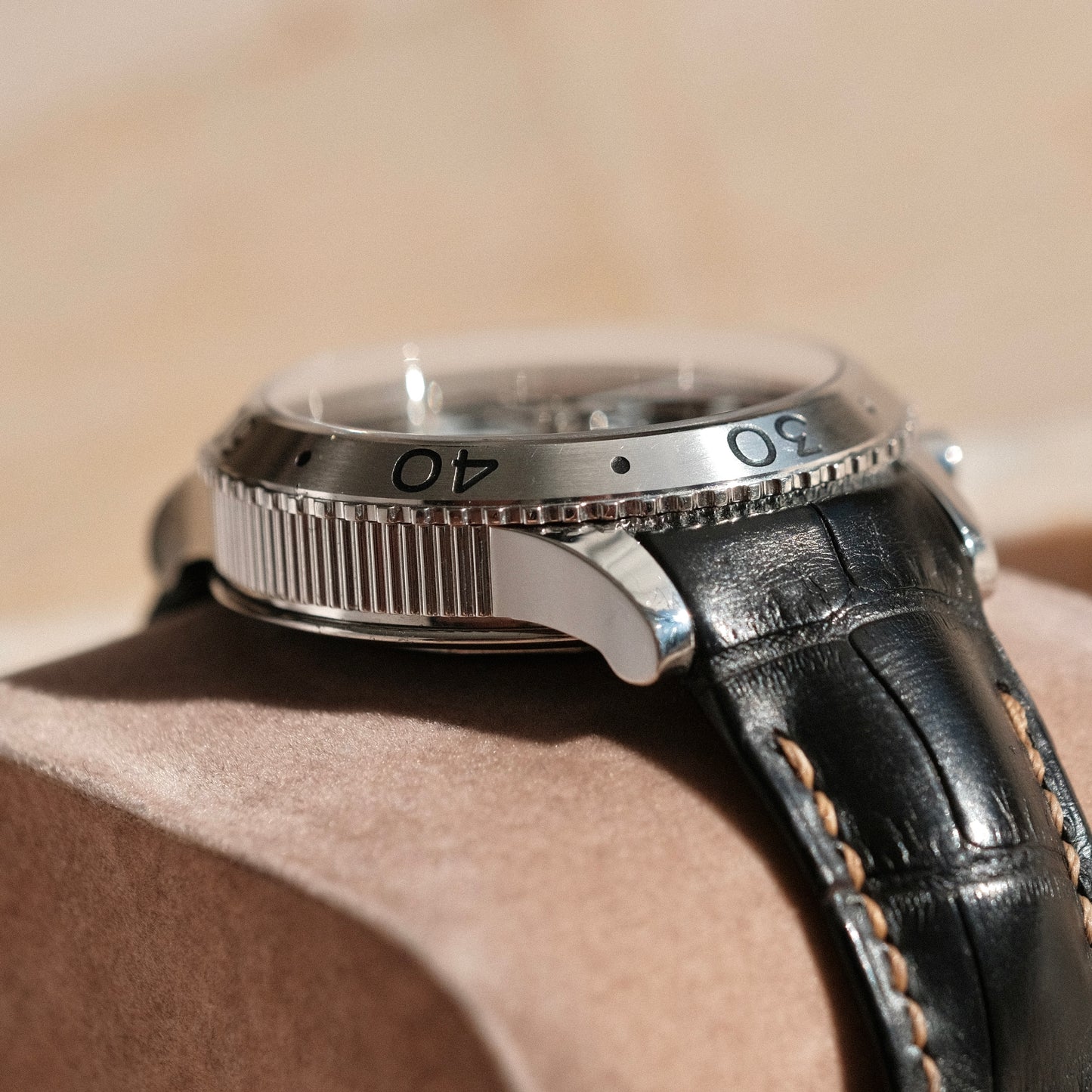 Type XXI Transatlantique Chronograph, Ref 3810ST with Travel Case.