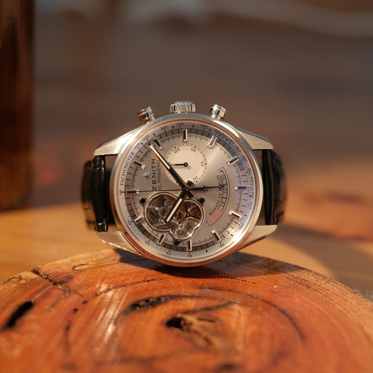 2019 El Primero Chronomaster Open Heart Power Reserve Silver Dial, Ref 03.2080.4021 with Papers.