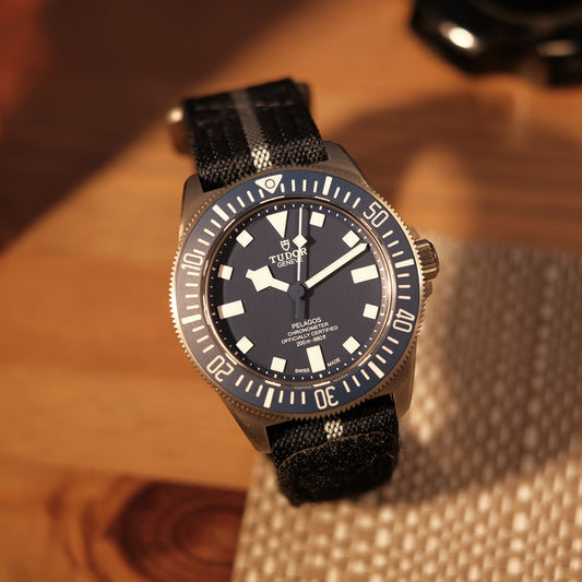 2023 Pelagos FXD Marine Nationale Blue Ref 25707B/23, Box & Papers.