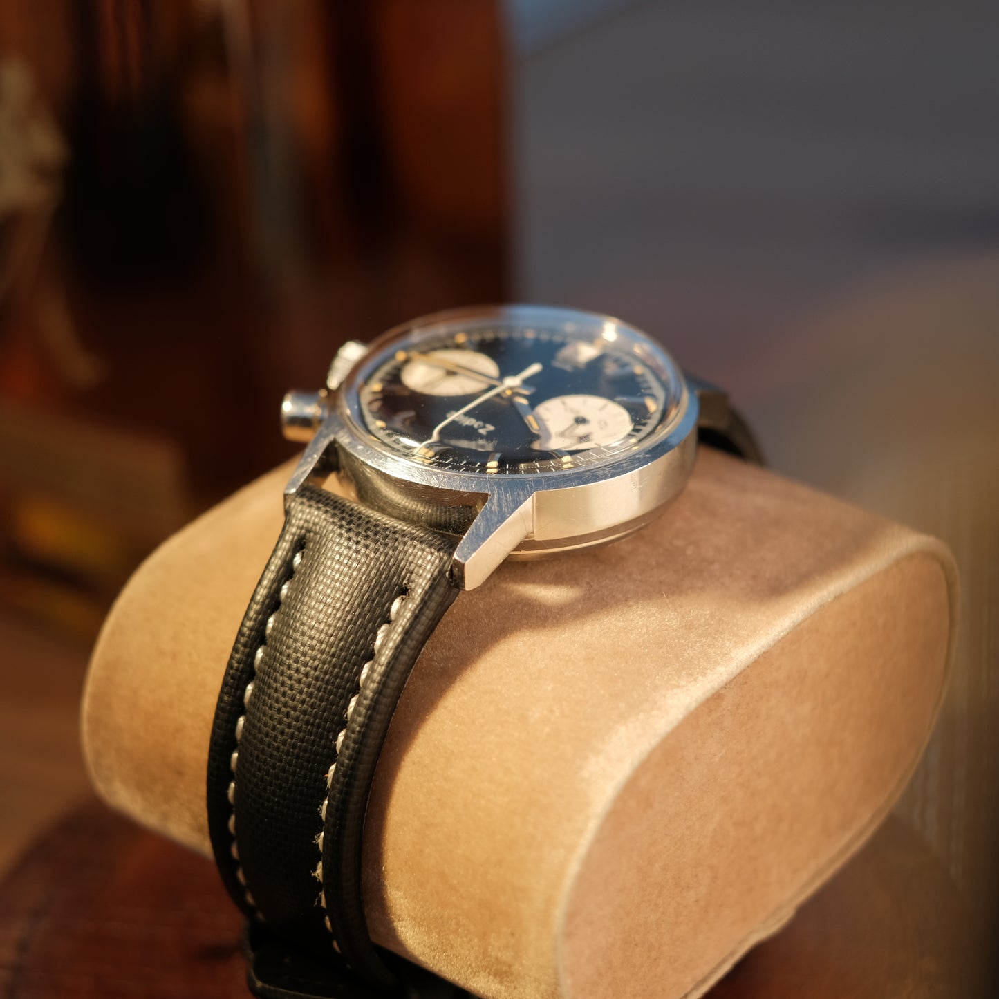 Circa 1960’s Reverse Panda Chronograph ref 7823 “Poor man’s Carrera”, Watch Only & Exceptional Condition!