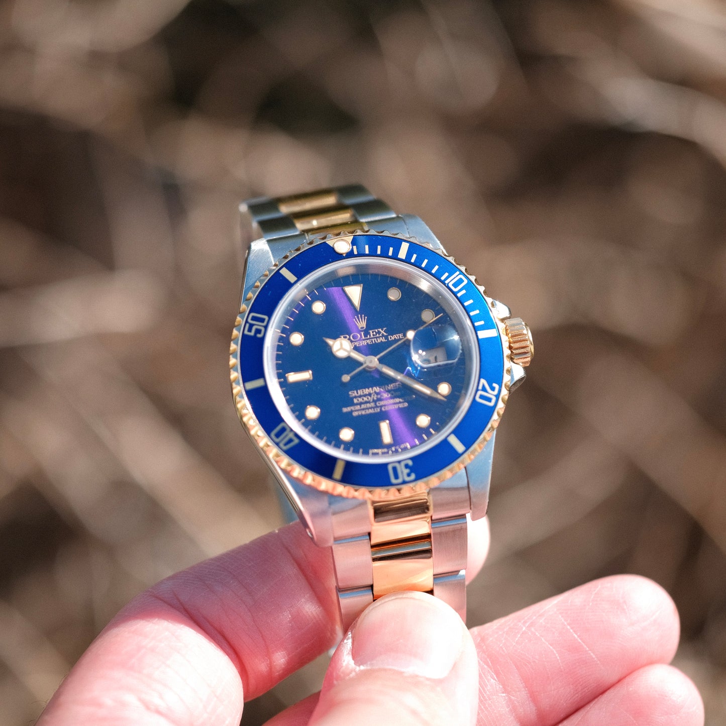 1991 SUBMARINER 16613 BLUESY PURPLE DIAL