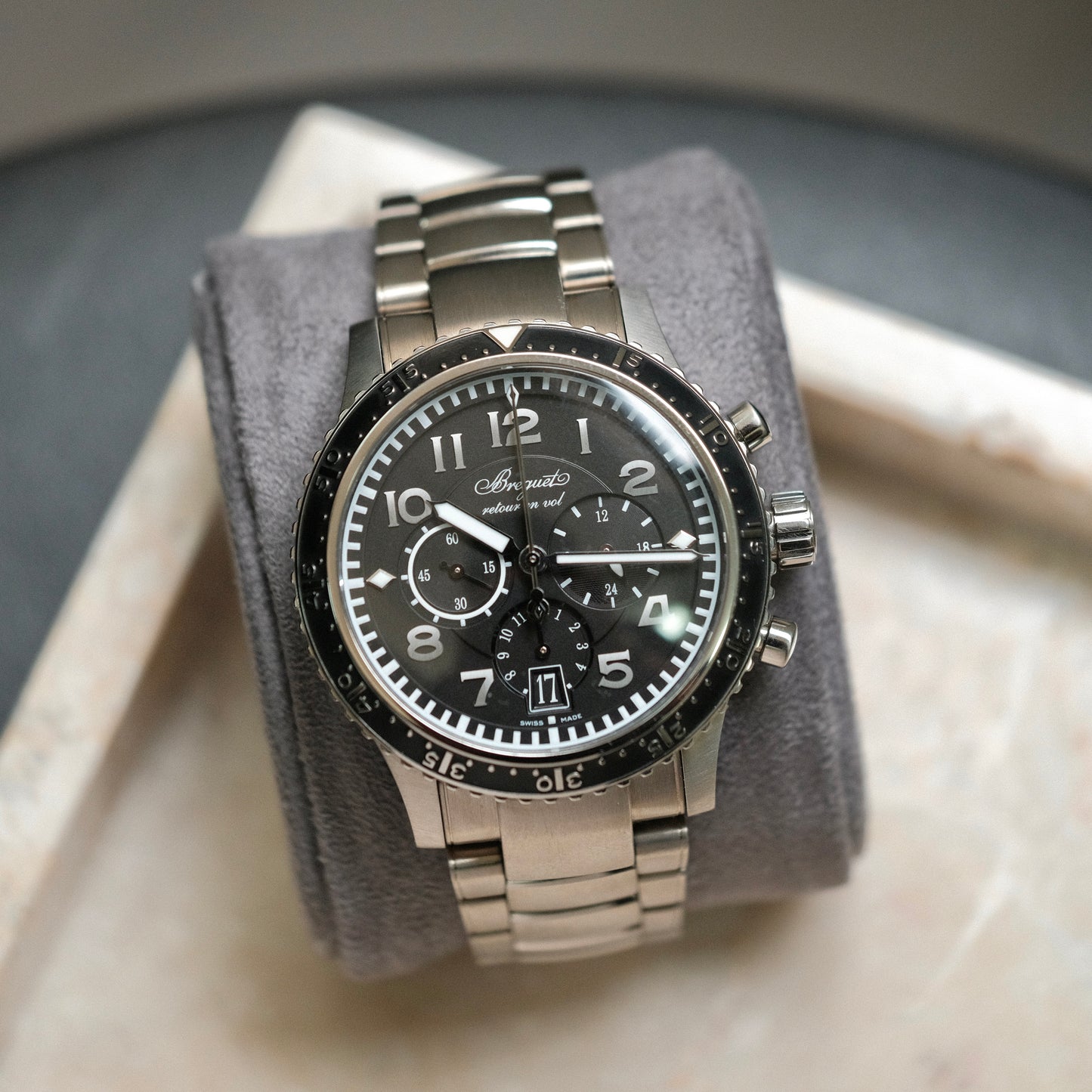 c2015 Type XXI ‘Transatlantique’ titanium, Box & Papers.