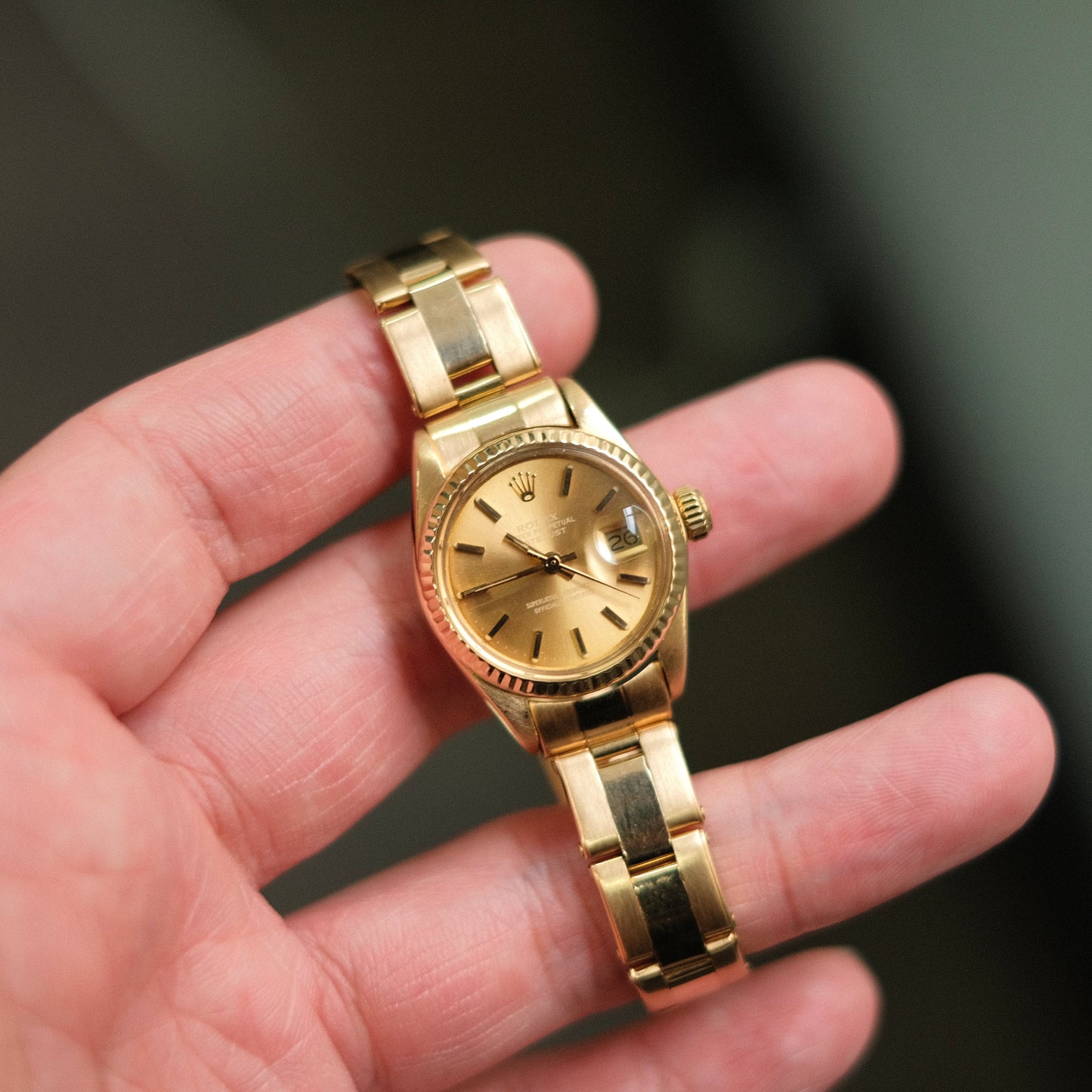 1978 Lady Datejust 6917/8 18k Yellow Gold ‘Ghost’ champagne dial.